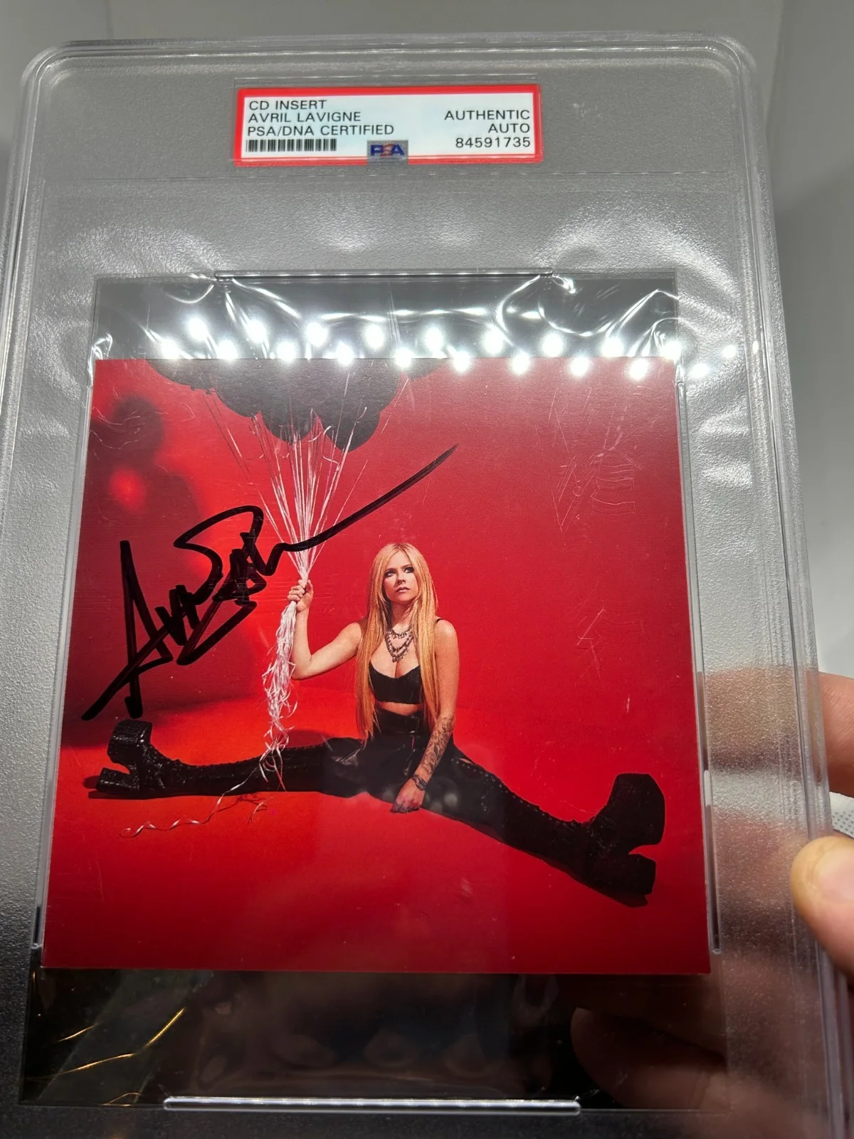 Avril Lavigne Autographed Signed CD Cover Certified Authentic PSA/DNA, image 2