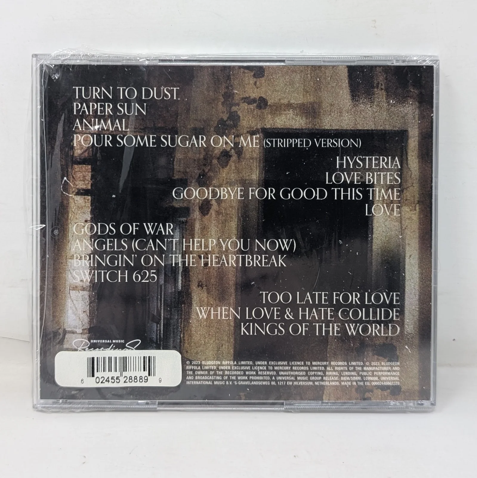 Def Leppard CD Drastic Symphonies With Full Band Signed Insert Autographed 2023, image 5