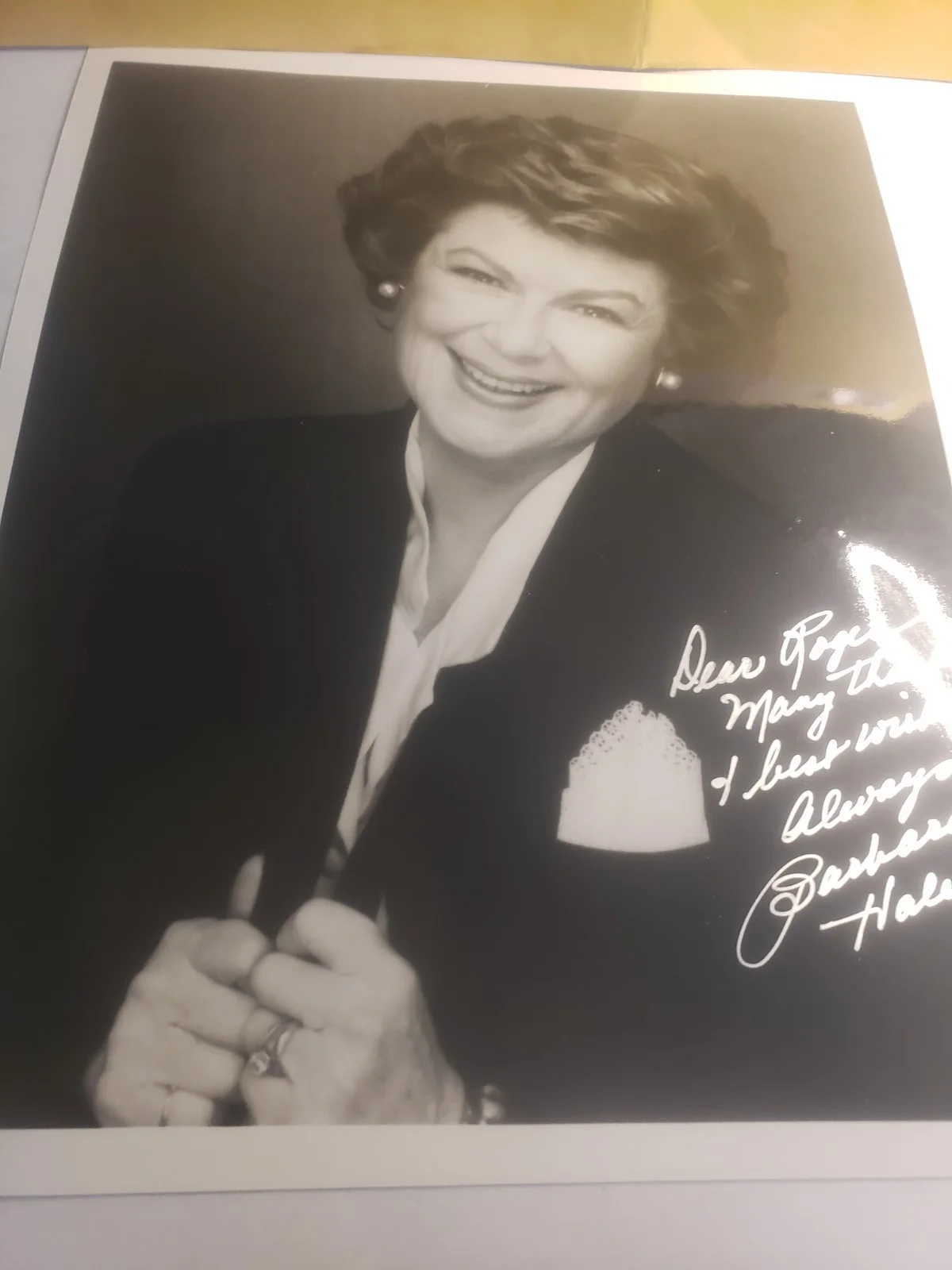 BARBARA HALE — BARBARA HALE Autographed / SIGNED Photo - Hollywood Actress - Perry Mason 8"x10", изображение 4