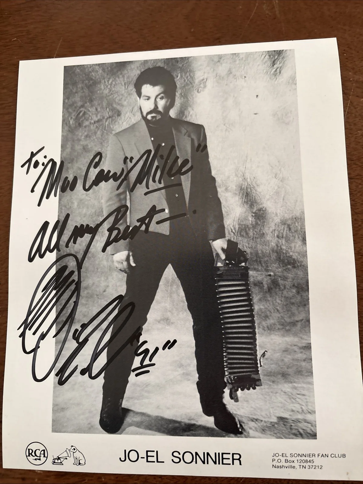 JO-EL SONNIER 8X10 Autographed Photo Personally Autographed For Seller In Jan 91, изображение 2