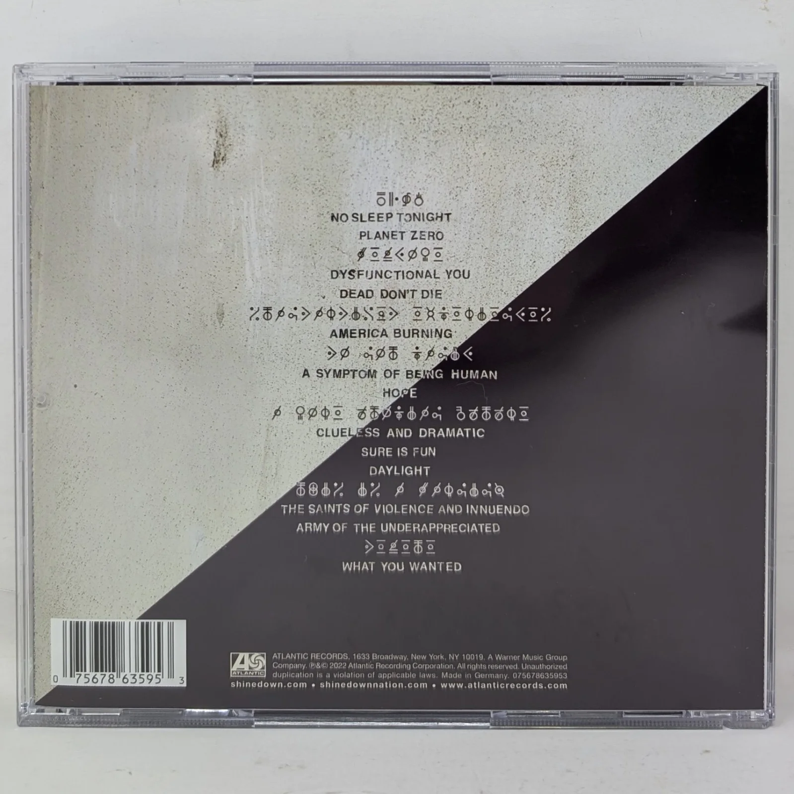 Shinedown Planet Zero CD With Signed Insert Autographed by the Full Band 2022, image 4