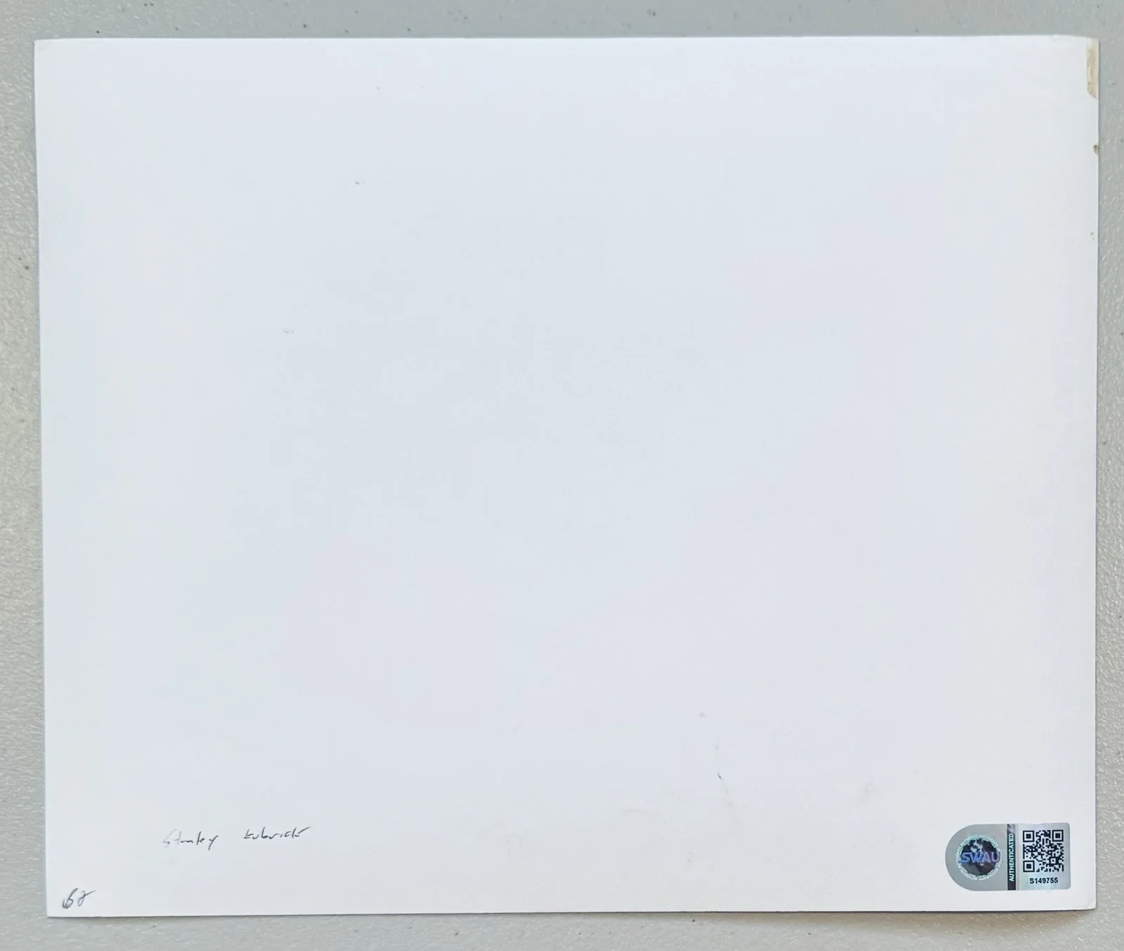 Stanley Kubrick Signed Autographed 8x10 Photo SWAU Cert The Shining 2001 Space, изображение 3