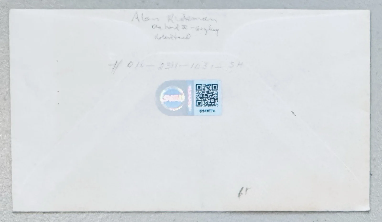Alan Rickman Signed Autographed First Day Cover SWAU Authenticated Harry Potter, image 2