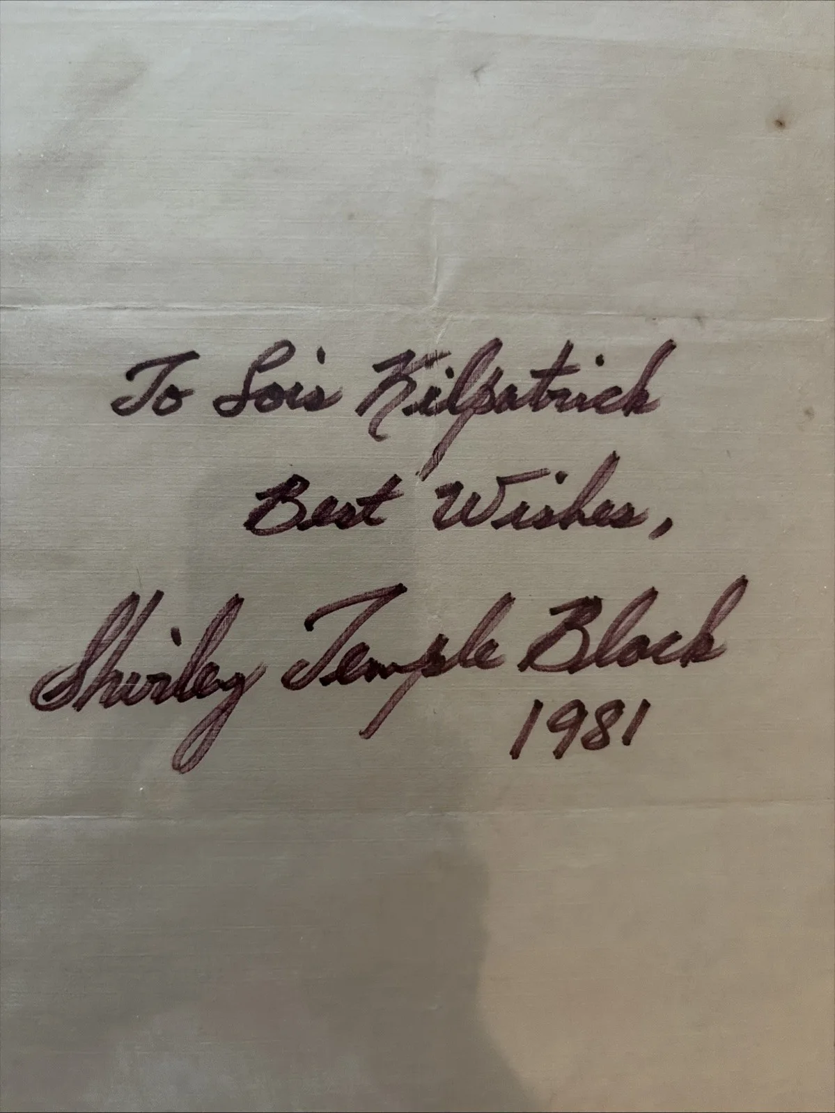 Shirley Temple Autograph And Christmas Card, image 2