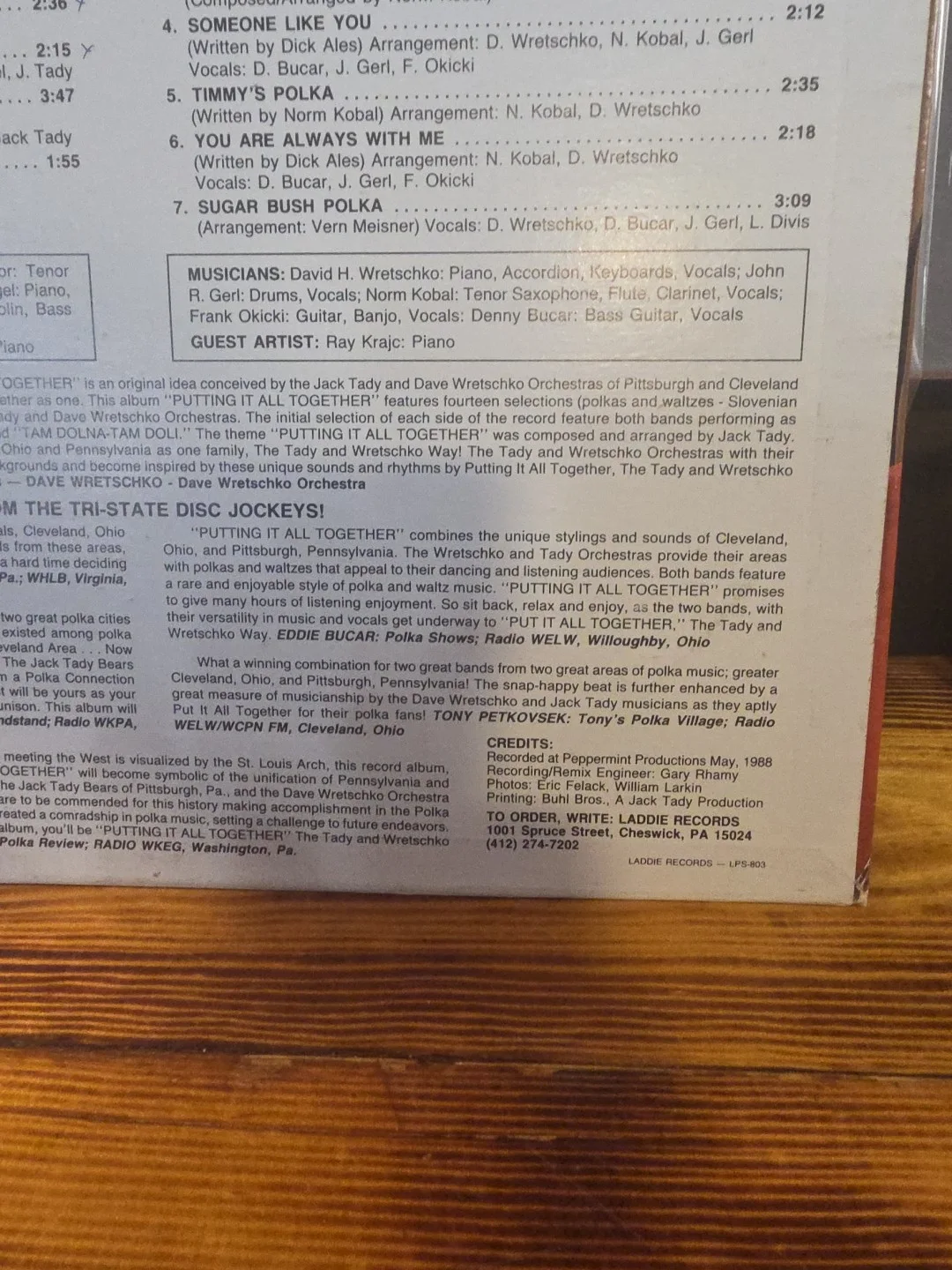Putting It All Together The Jack Tady & Wretschko Way AUTOGRAPHED Album 5 AUTOS, изображение 5