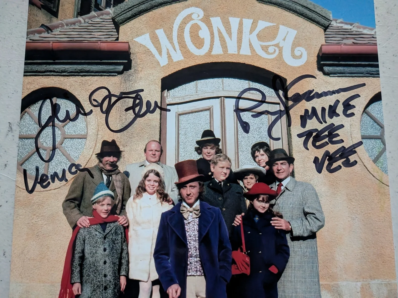 Paris THEMMEN - Julie Dawn COLE 2x Signed 8x10 PHOTO Willy Wonka JSA COA A, image 2