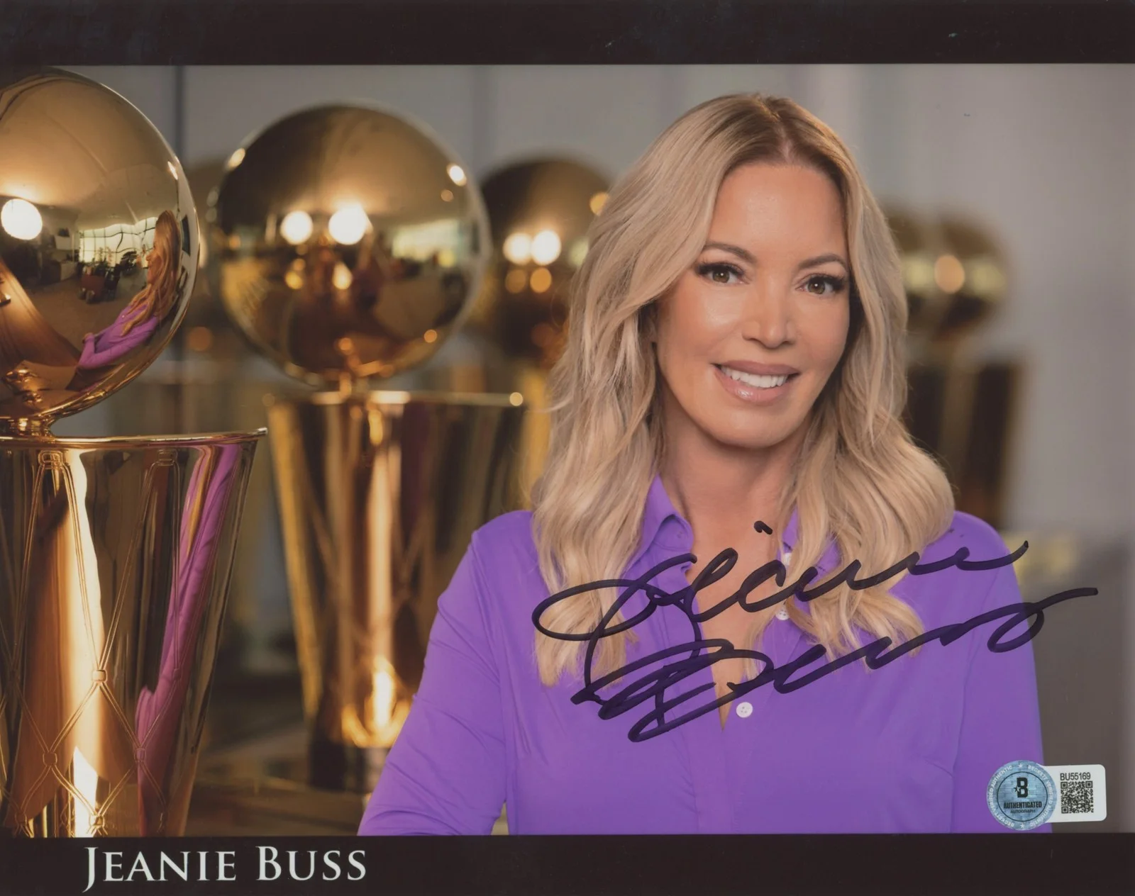 Jeanie Buss — Lakers Jeanie Buss Authentic Signed 8x10 Horizontal Photo Autographed BAS 3