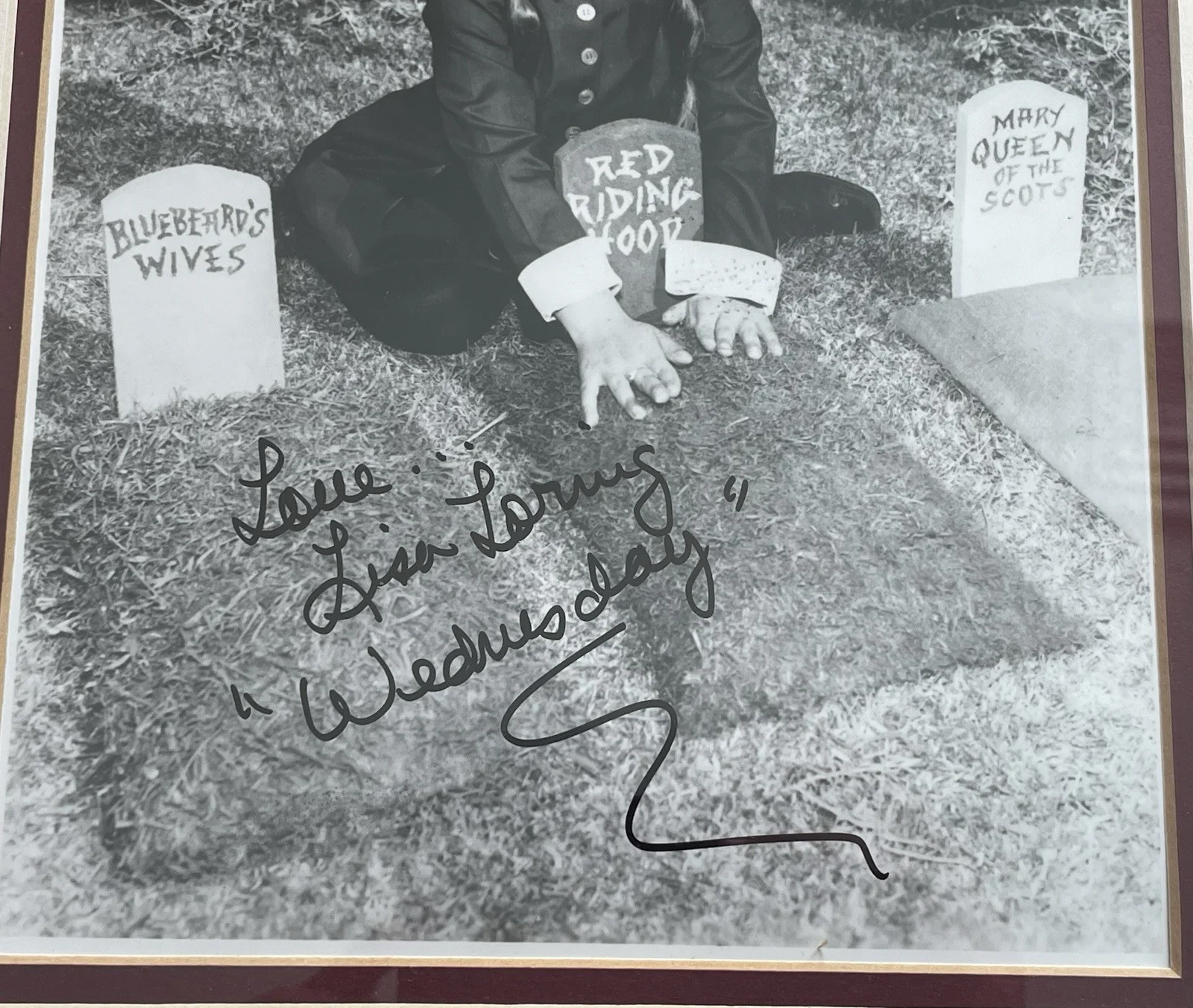 Lisa Loring — "Wednesday" Addams Family Actress Lisa Loring Autograph w/ Wehrmann Auth., изображение 3