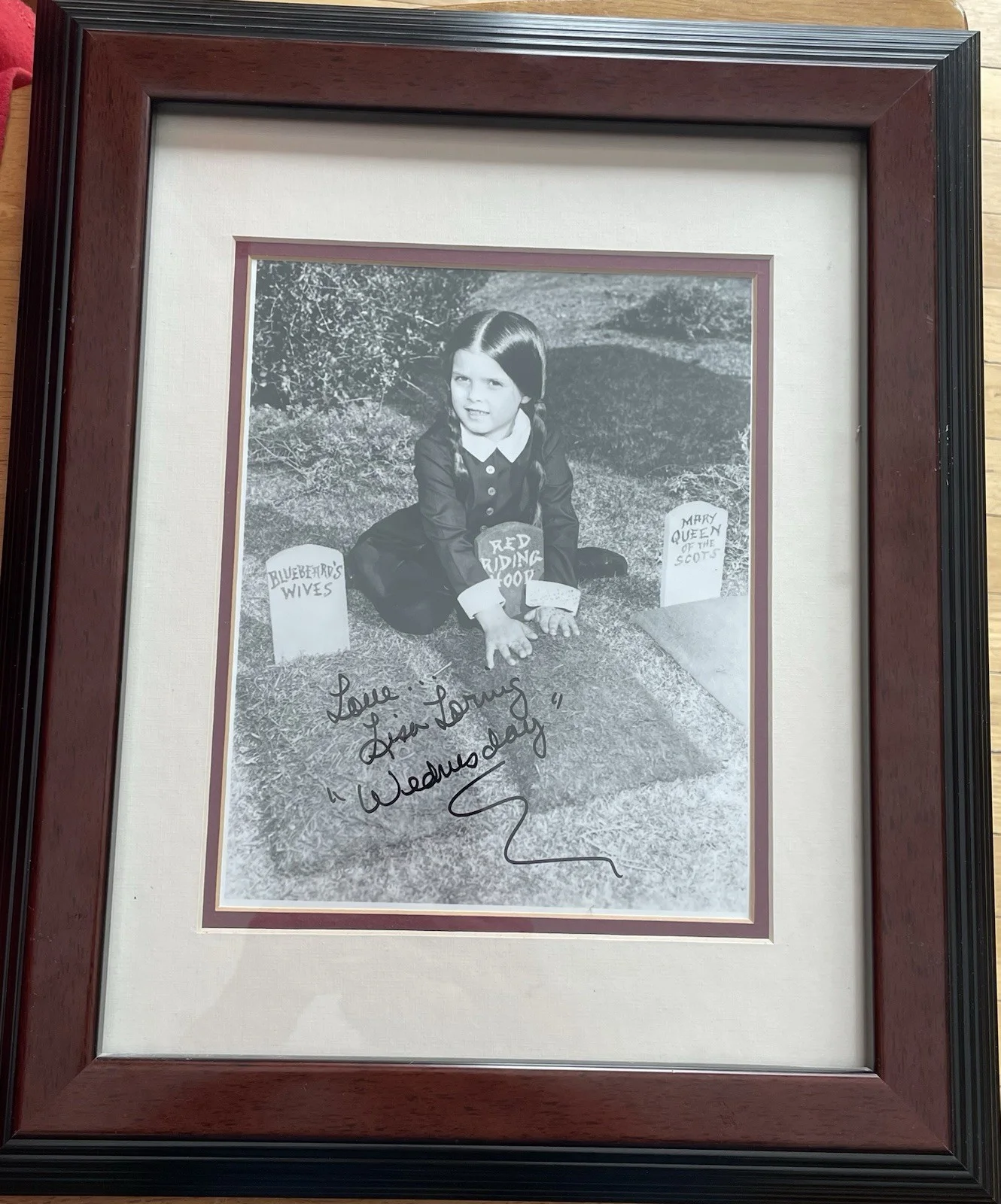 Lisa Loring — "Wednesday" Addams Family Actress Lisa Loring Autograph w/ Wehrmann Auth., изображение 4