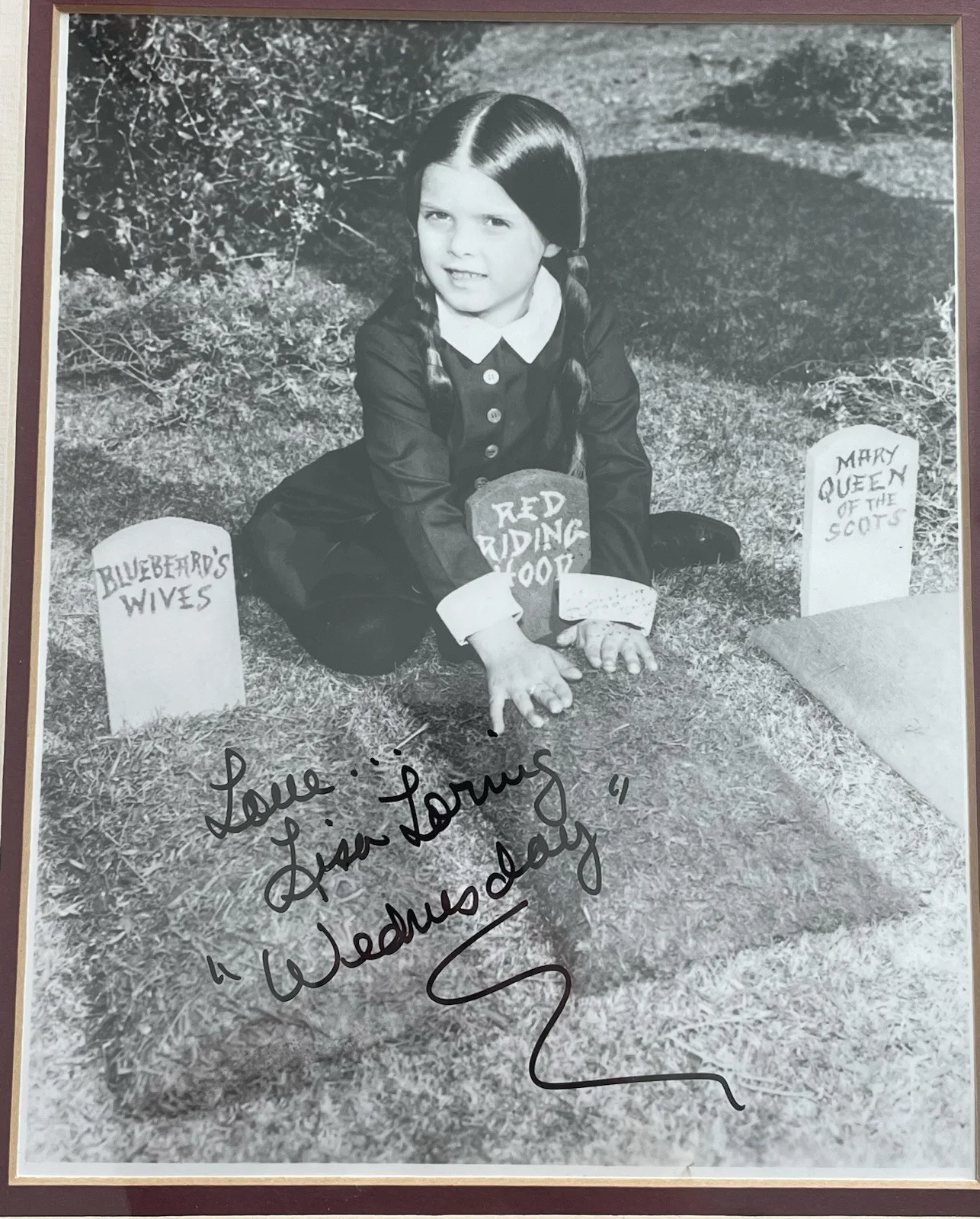 Lisa Loring — "Wednesday" Addams Family Actress Lisa Loring Autograph w/ Wehrmann Auth., изображение 5