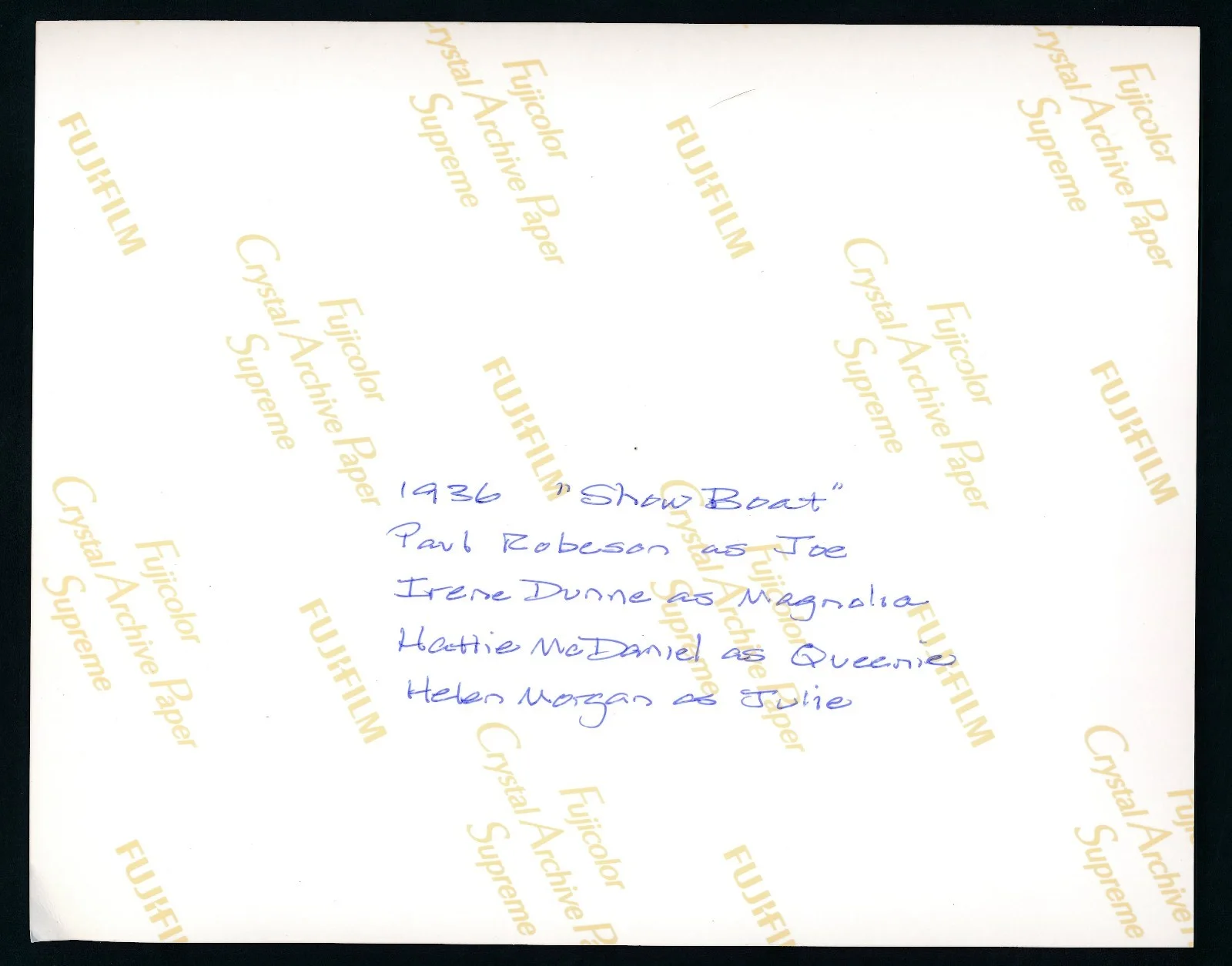 Paul Robeson - Signed Album Page w/ Modern "Show Boat" 8x10 Photo - Autograph, изображение 5