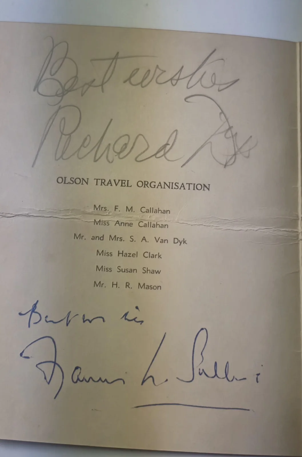 francis l. sullivan — 1949 RMS Queen Elizabeth Cruise Menu Signed By Richard Dix & Francis L...., изображение 3