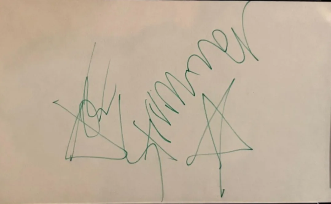 Joe Strummer — JOE STRUMMER SIGNED INDEX CARD ENCAPSULATED PSA THE CLASH COMBAT ROCK A, image 2