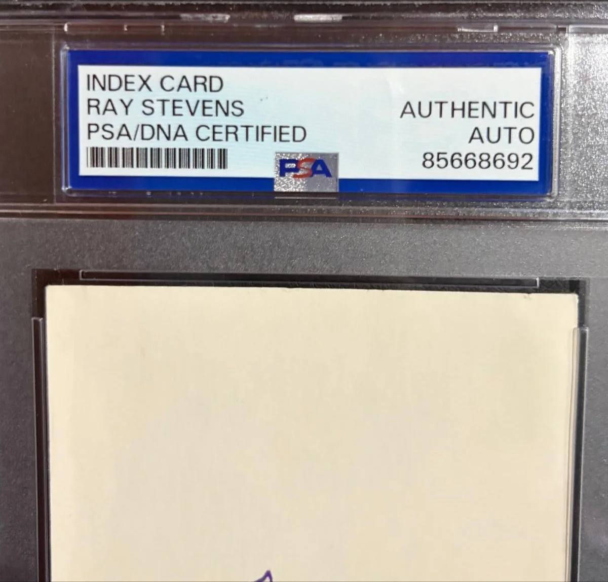 Ray Stevens — RAY STEVENS SIGNED AUTOGRAPH INDEX CARD ENCAPSULATED PSA EVERYTHING IS BEAUTIFUL, image 3