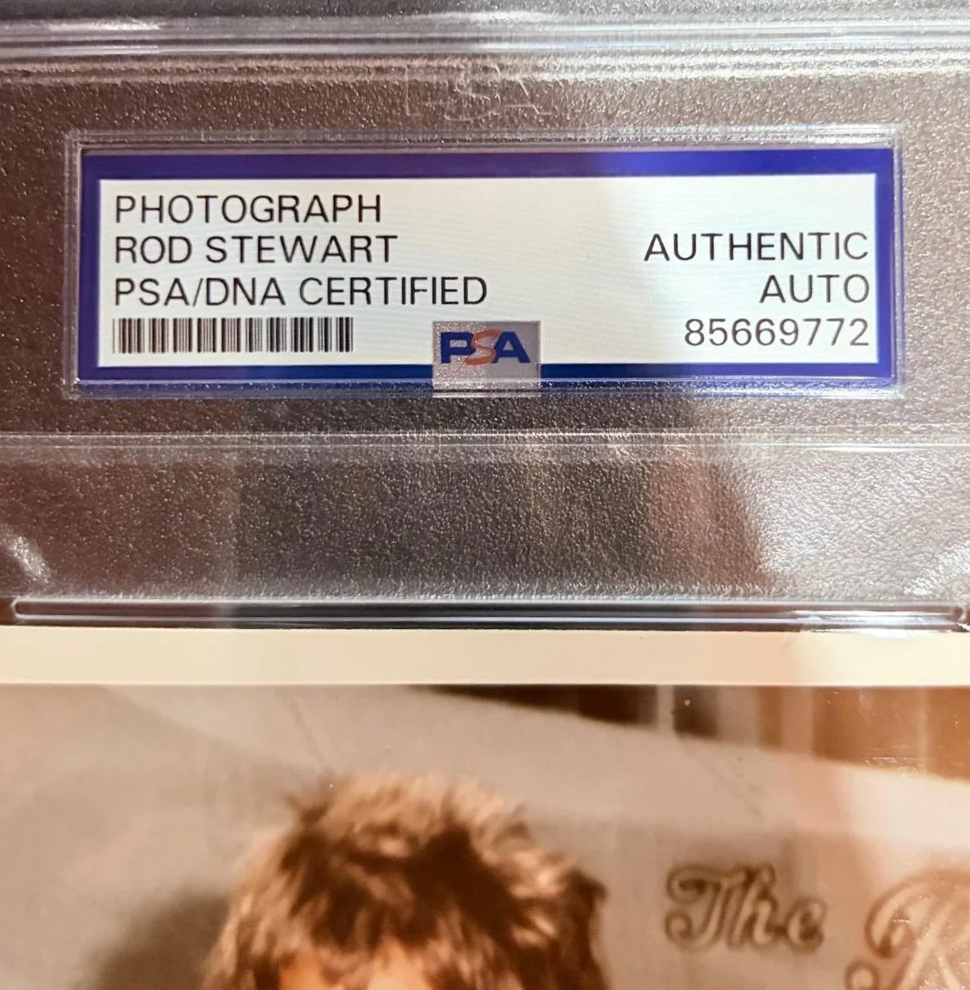 Rod Stewart — ROD STEWART SIGNED PHOTOGRAPH PSA ENCAPSULATED HAVE YOU EVER SEEN THE RAIN FULL, изображение 3