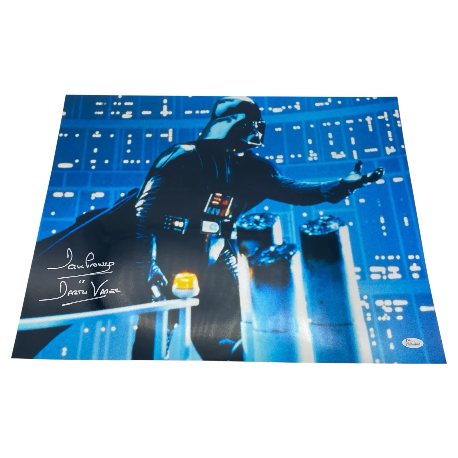 Dave Prowse — Dave Prowse Darth Vader Star Wars Signed 16x20 Huge Metallic Photo JSA David
