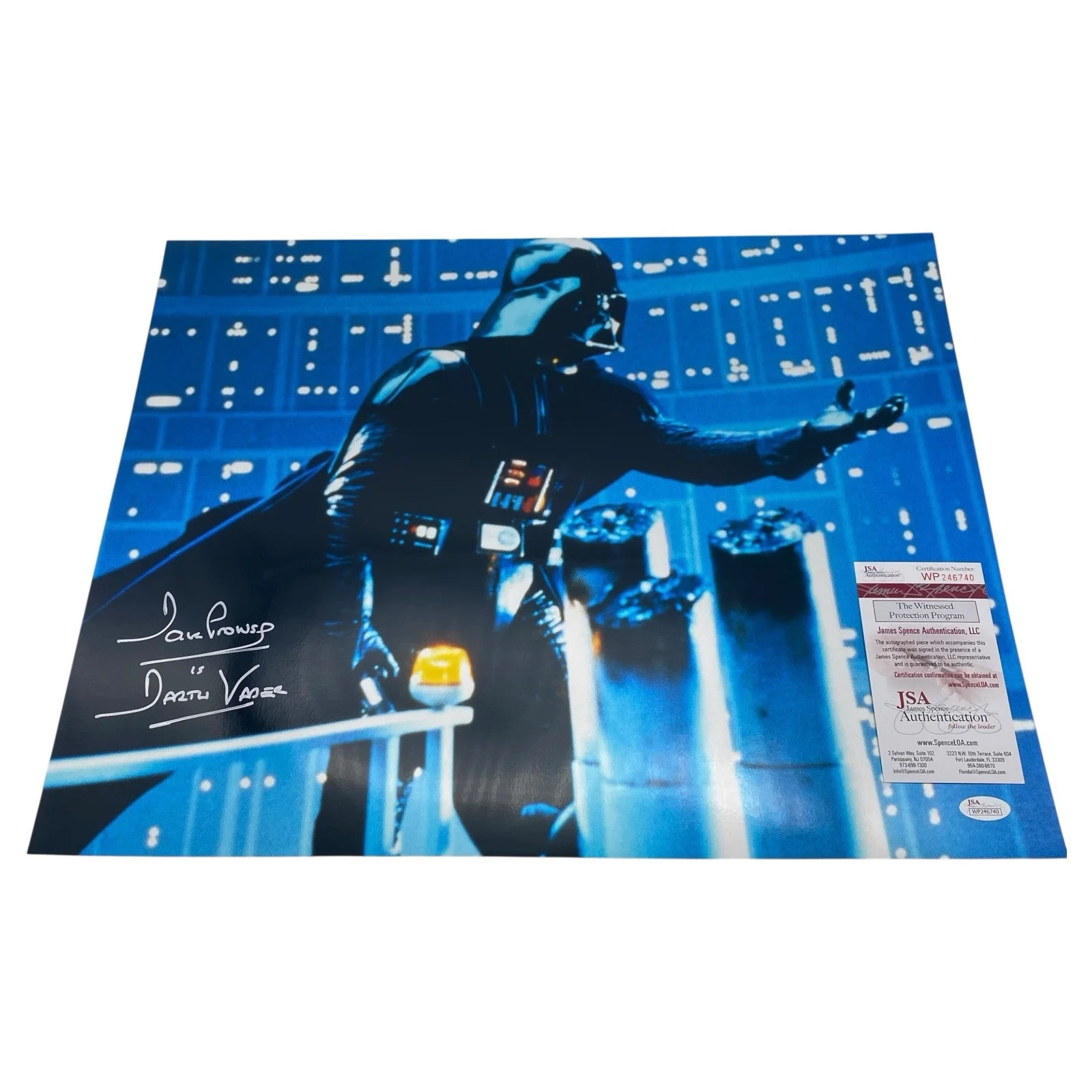 Dave Prowse — Dave Prowse Darth Vader Star Wars Signed 16x20 Huge Metallic Photo JSA David, изображение 2