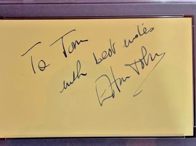 Elton John — ELTON JOHN SIGNED AUTOGRAPHED INDEX CARD PSA ENCAPSULATED RARE ROCKETMAN, image 2