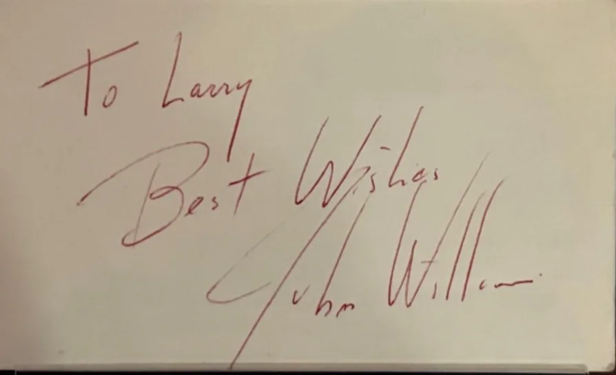 John Williams — JOHN WILLIAMS SIGNED INDEX CARD PSA ENCAPSULATED STAR WARS VINTAGE COMPOSER B, image 2