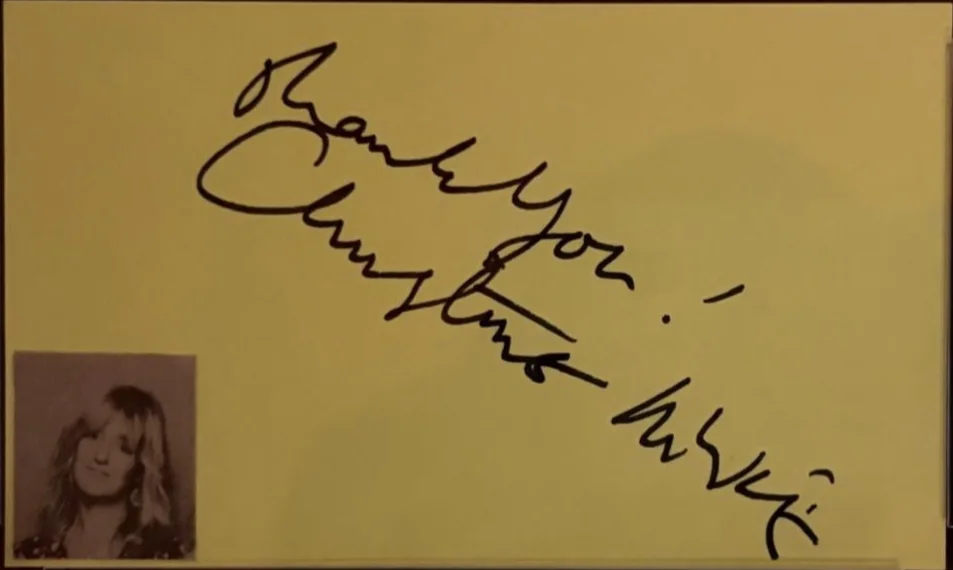 Christine McVie — CHRISTINE MCVIE SIGNED AUTOGRAPHED INDEX CARD ENCAPSULATED PSA FLEETWOOD MAC, image 2