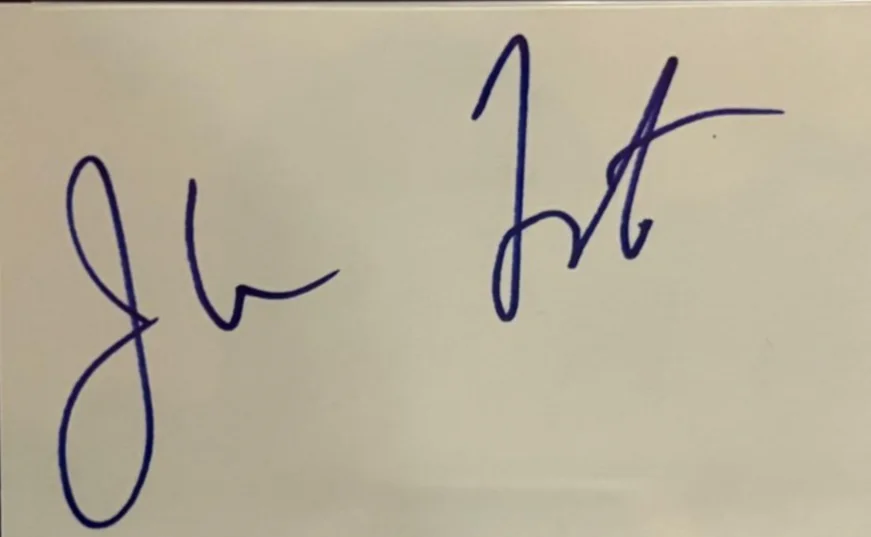 John Fogerty — JOHN FOGERTY SIGNED AUTOGRAPHED INDEX CARD ENCAPSULATED PSA RARE BAYOU COUNTRY, изображение 2