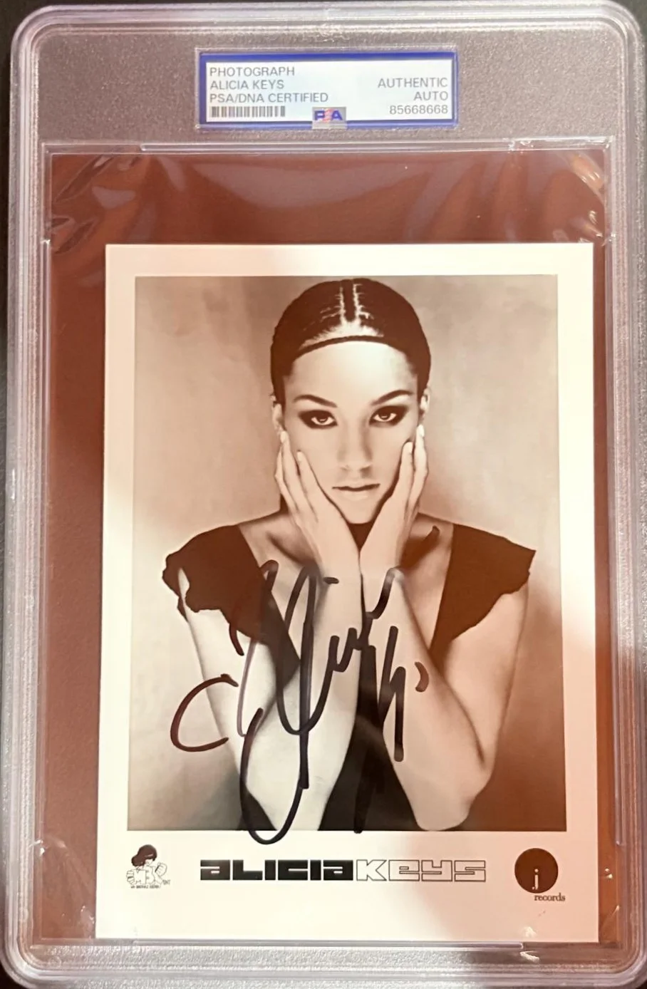 Alicia Keys — ALICIA KEYS SIGNED AUTOGRAPHED PHOTOGRAPH PSA ENCAPSULATED FALLIN NO ONE JAY Z