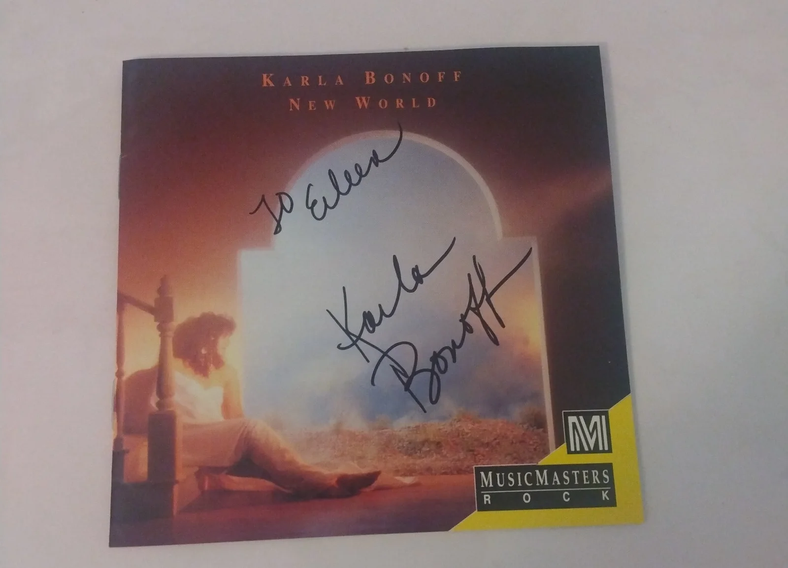 karla bonoff - new world - signed - autographed - personalized - compact disc, image 2