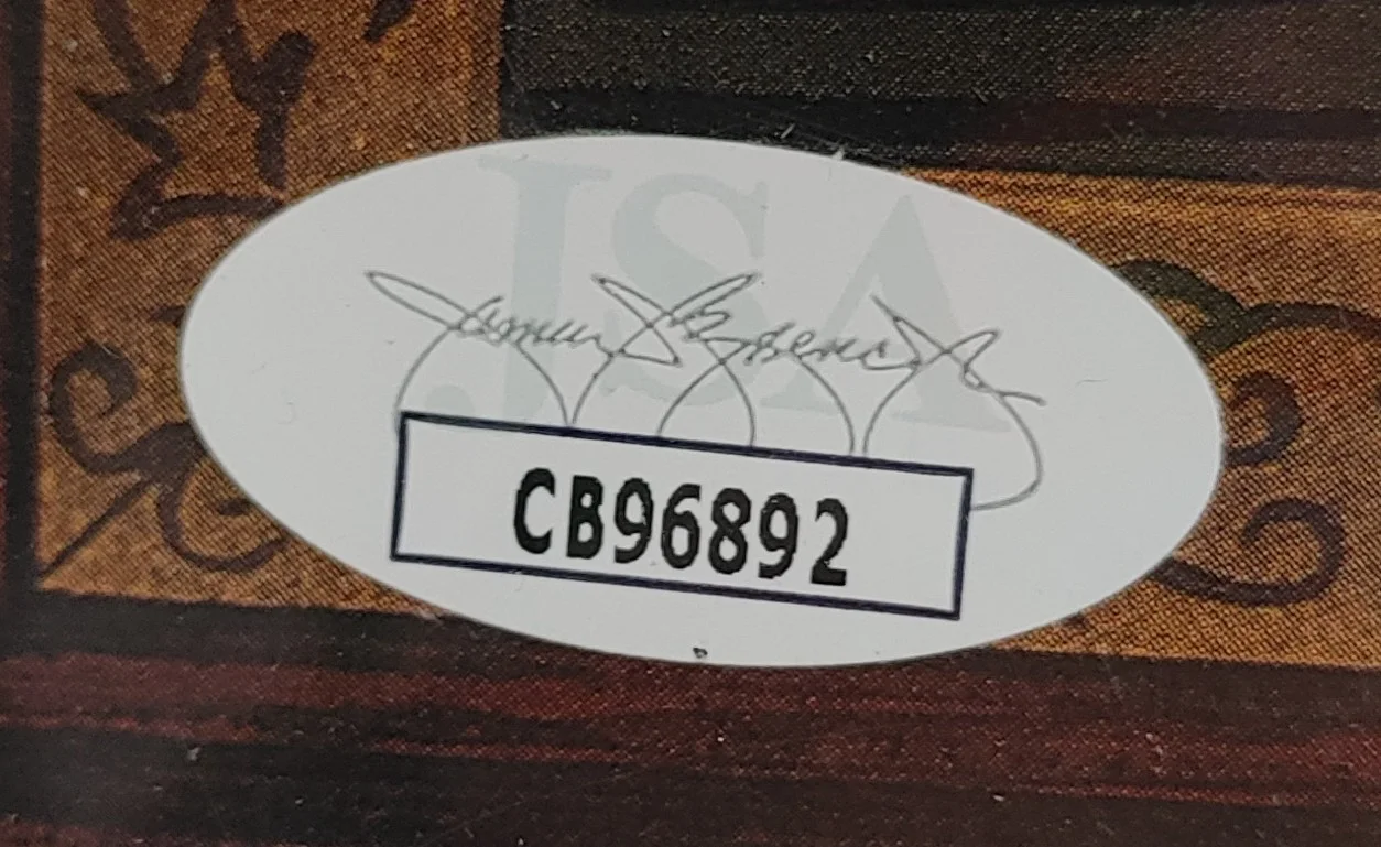 Aerosmith Nine Lives Record Autographed By Tom Hamilton JSA (FRAMED), image 4