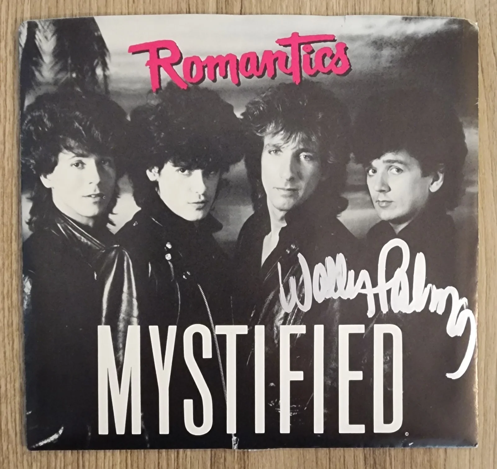 Wally Palmar Signed The Romantics - Mystified 7" Vinyl Record Legend RAD, image 3