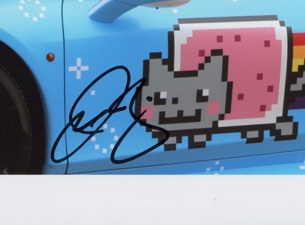 DEADMAU5 — Deadmau5 signed "PURRARI" 8x10 a PROOF Seeya DJ Joel Zimmerman ACOA COA Rare, image 4