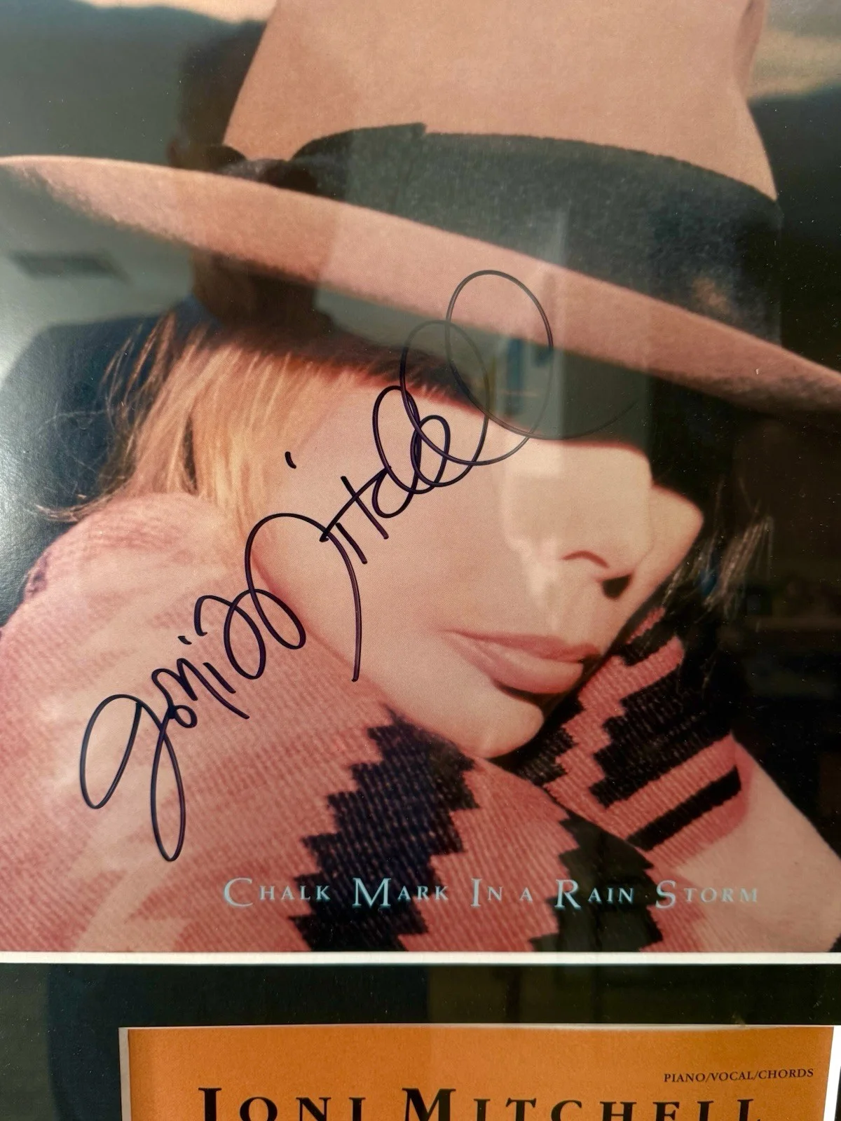 Joni Mitchell Signed Album Professionally Framed With COA, image 2