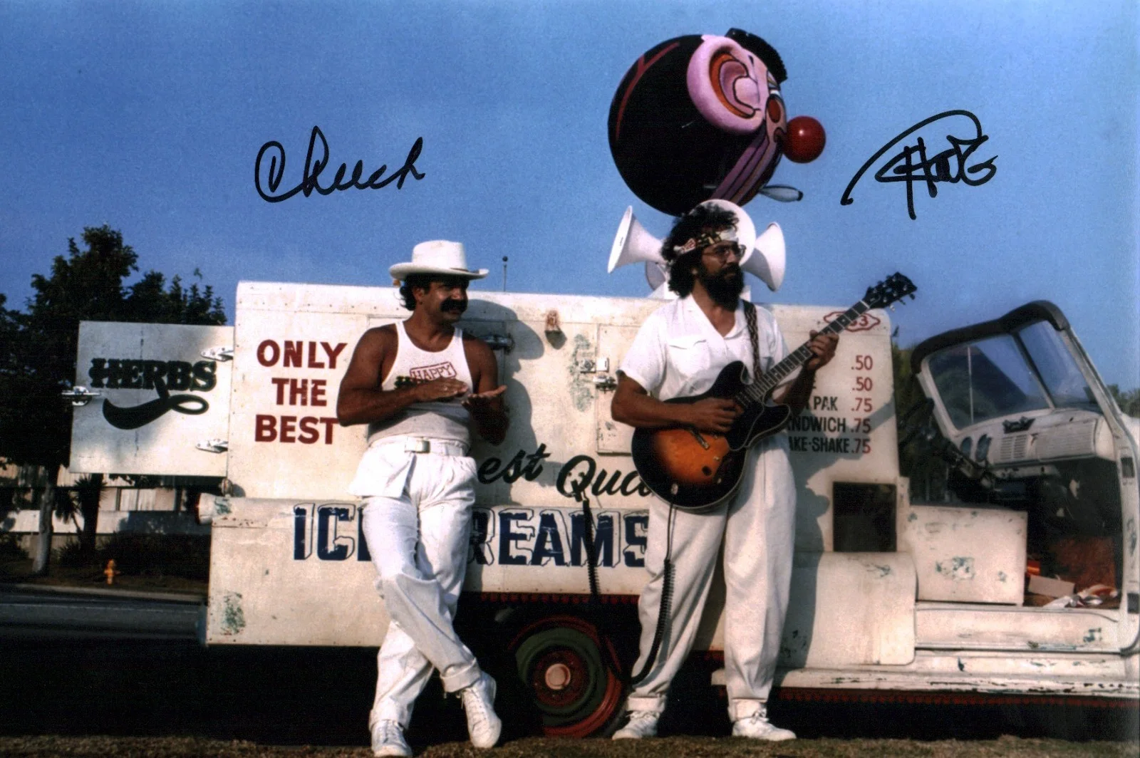 Cheech & Chong — Cheech & Chong Nice Dreams Signed 8x12 Photo JSA Certified Autograph