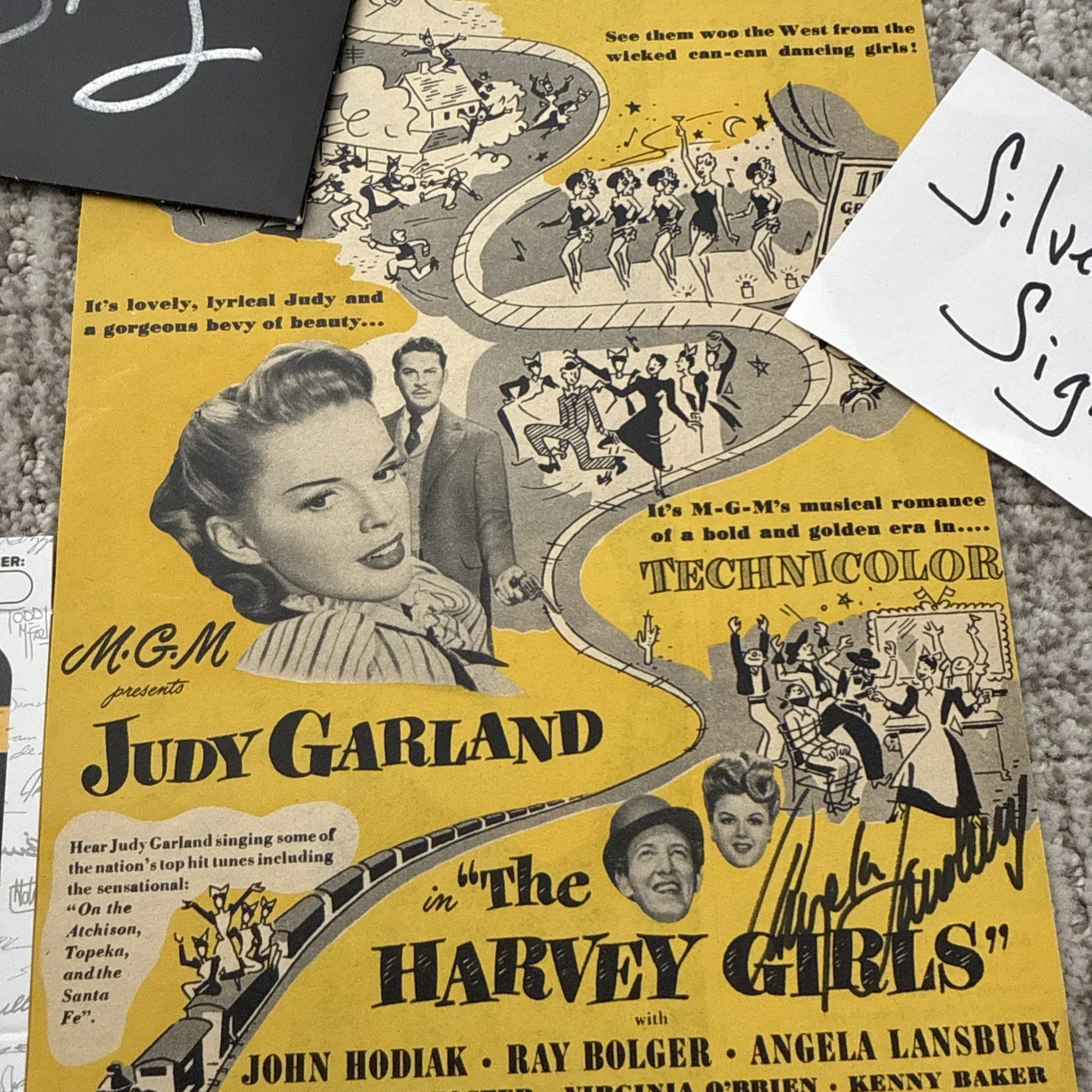 Angela Lansbury The Harvey Girls SIGNED Autograph JSA COA Magazine Page, изображение 5