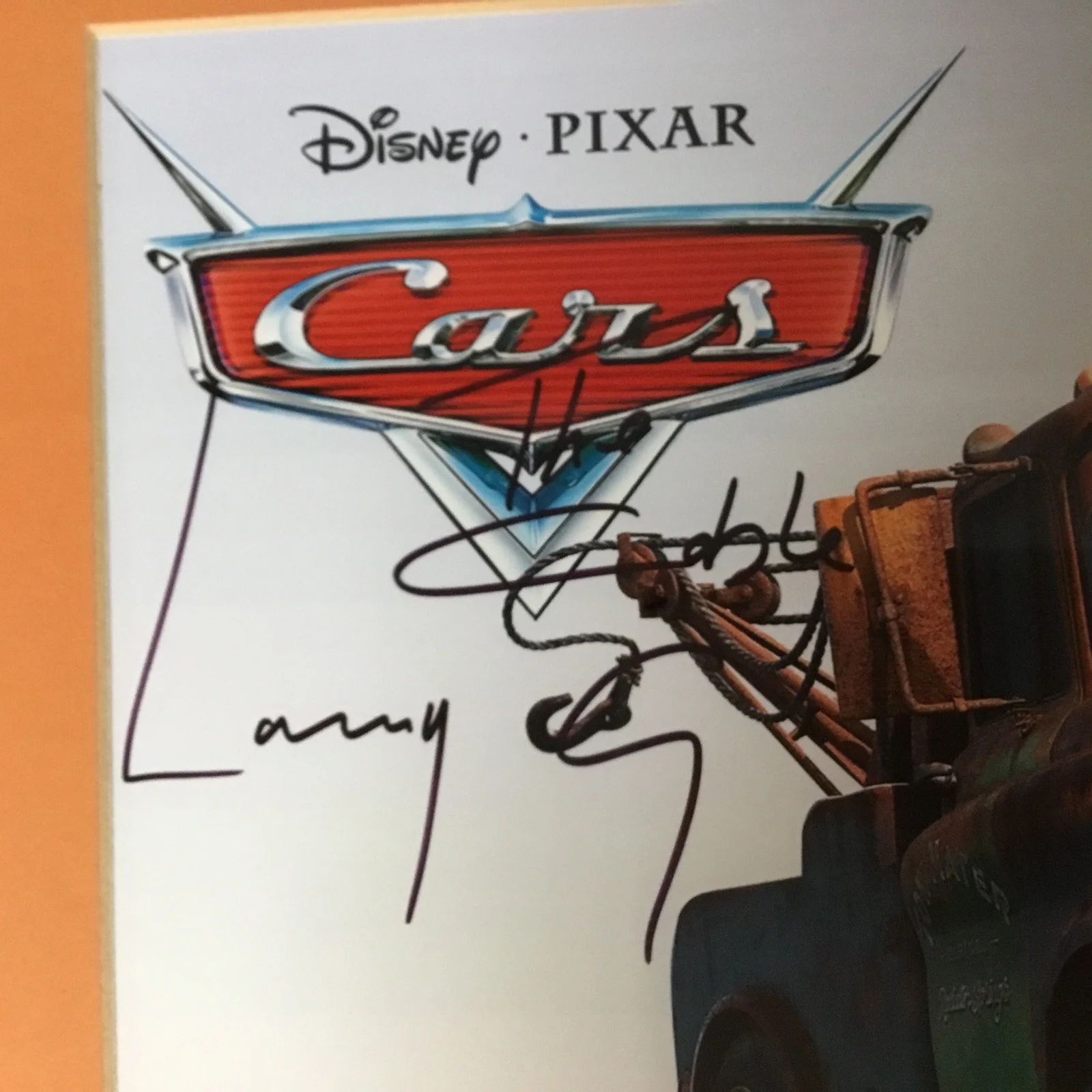Larry The Cable Guy Signed 8x10 Photo Frame matted Autographed Tow Mater Cars, изображение 2