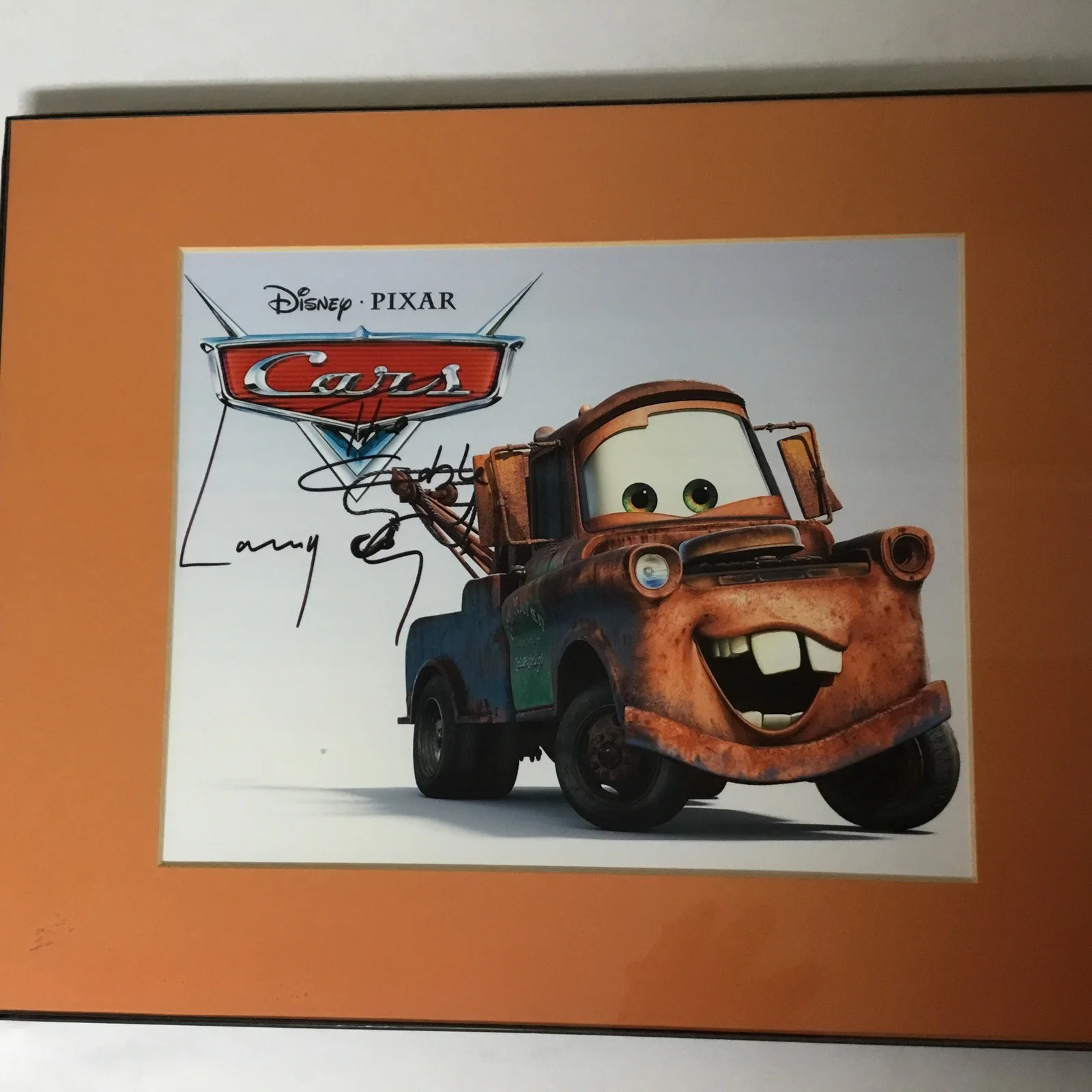 Larry The Cable Guy Signed 8x10 Photo Frame matted Autographed Tow Mater Cars, изображение 3