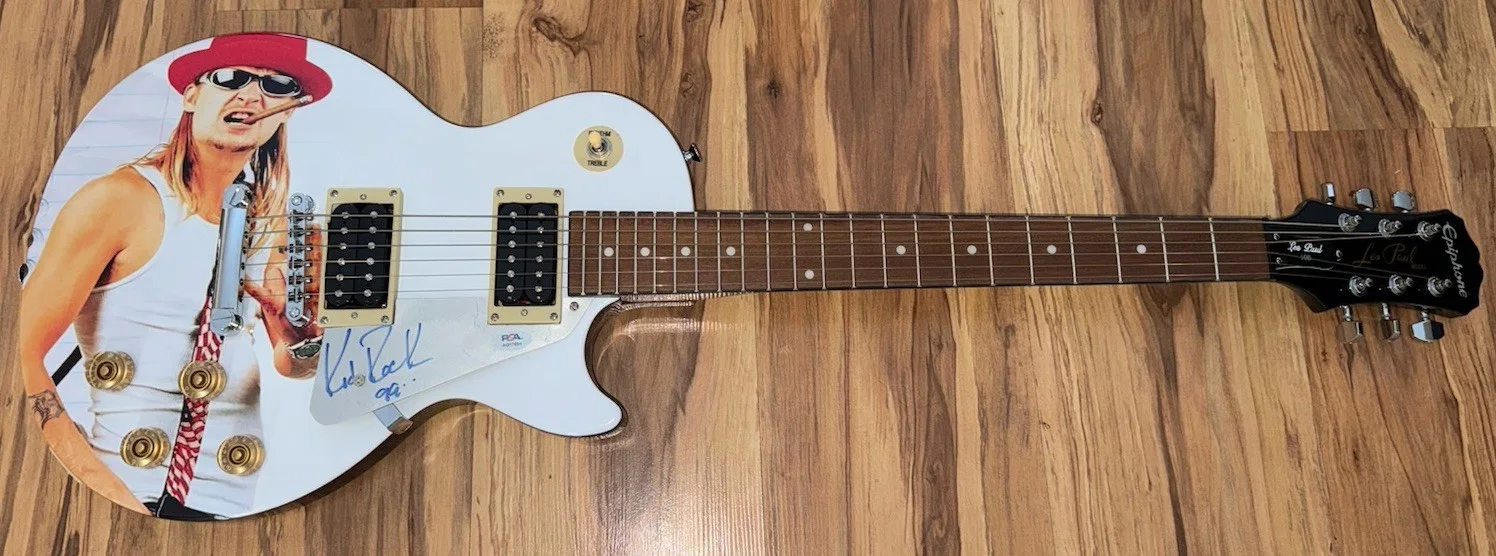 Kid Rock Autographed Signed "The History Of Rock" Epiphone Guitar PSA/DNA, изображение 2