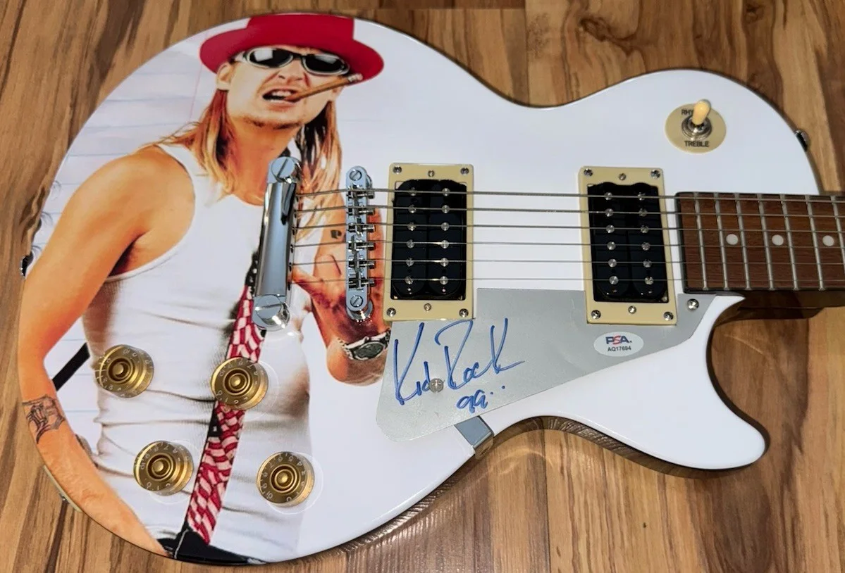 Kid Rock Autographed Signed "The History Of Rock" Epiphone Guitar PSA/DNA, изображение 3