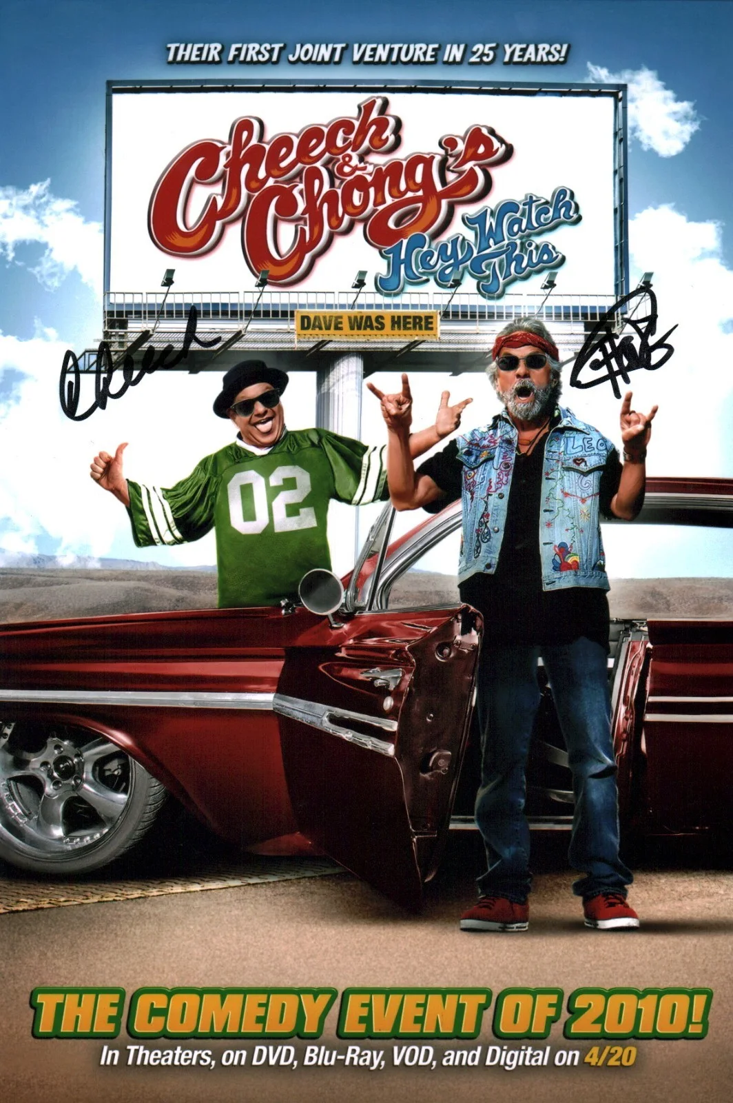 Cheech & Chong — Cheech & Chong's Hey Watch This Signed 8x12 Photo JSA Certified Autograph