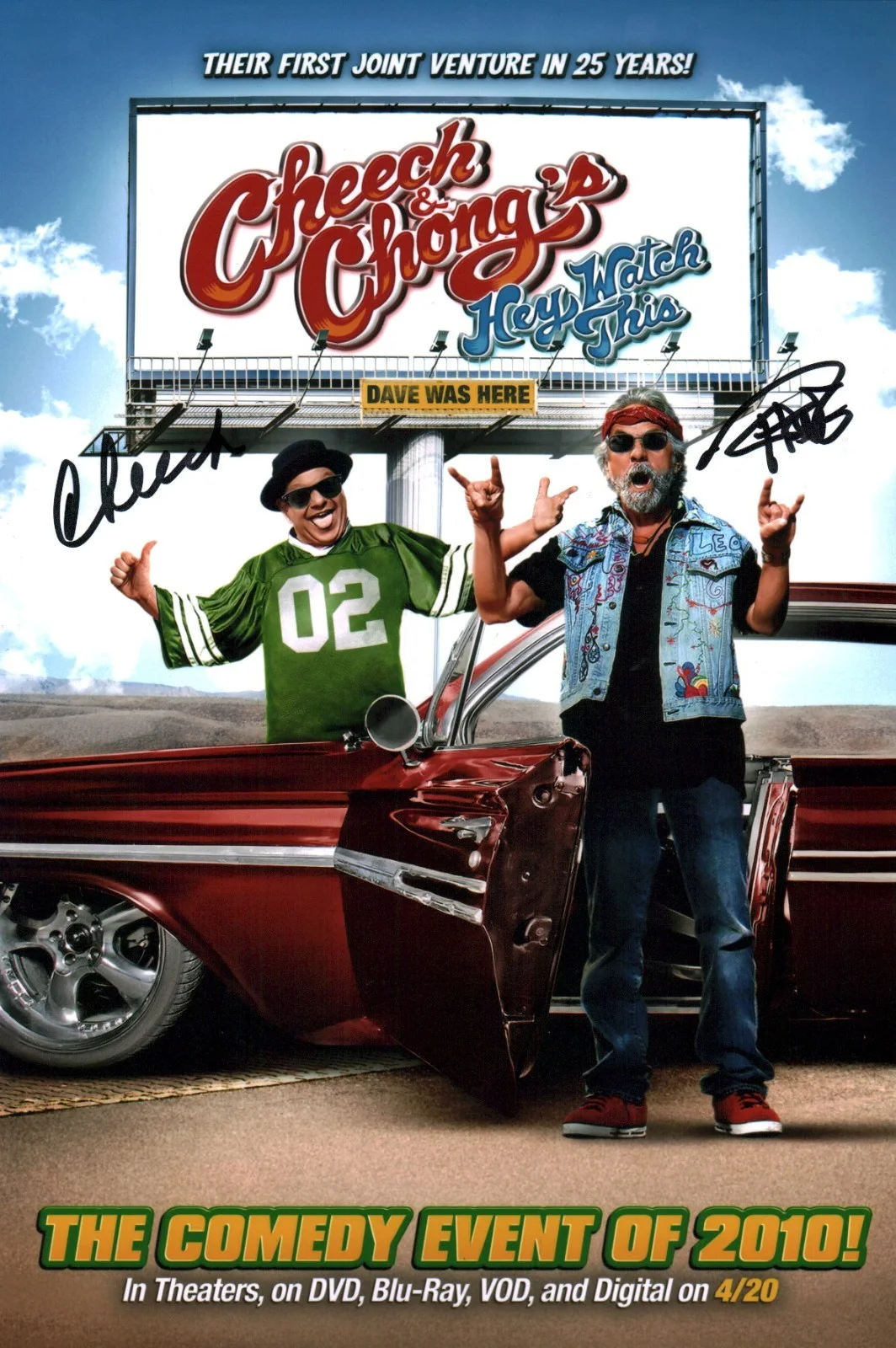 Cheech & Chong — Cheech & Chong's Hey Watch This Signed 8x12 Photo JSA Certified Autograph