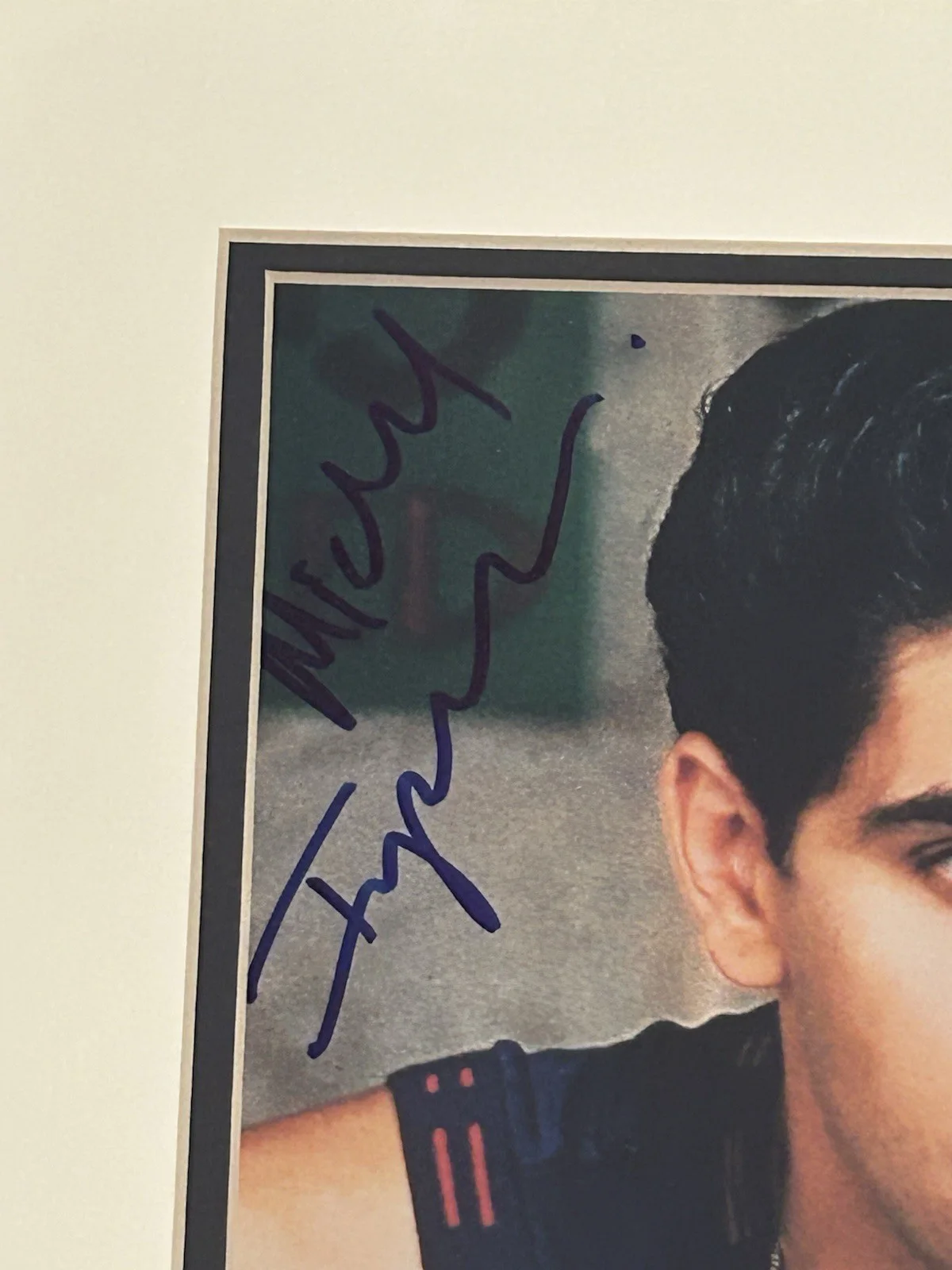 MICHAEL IMPERIOLI — MICHAEL IMPERIOLI Signed Sopranos 8x10 Framed Photo CHRISTOPHER Steiner COA, image 2