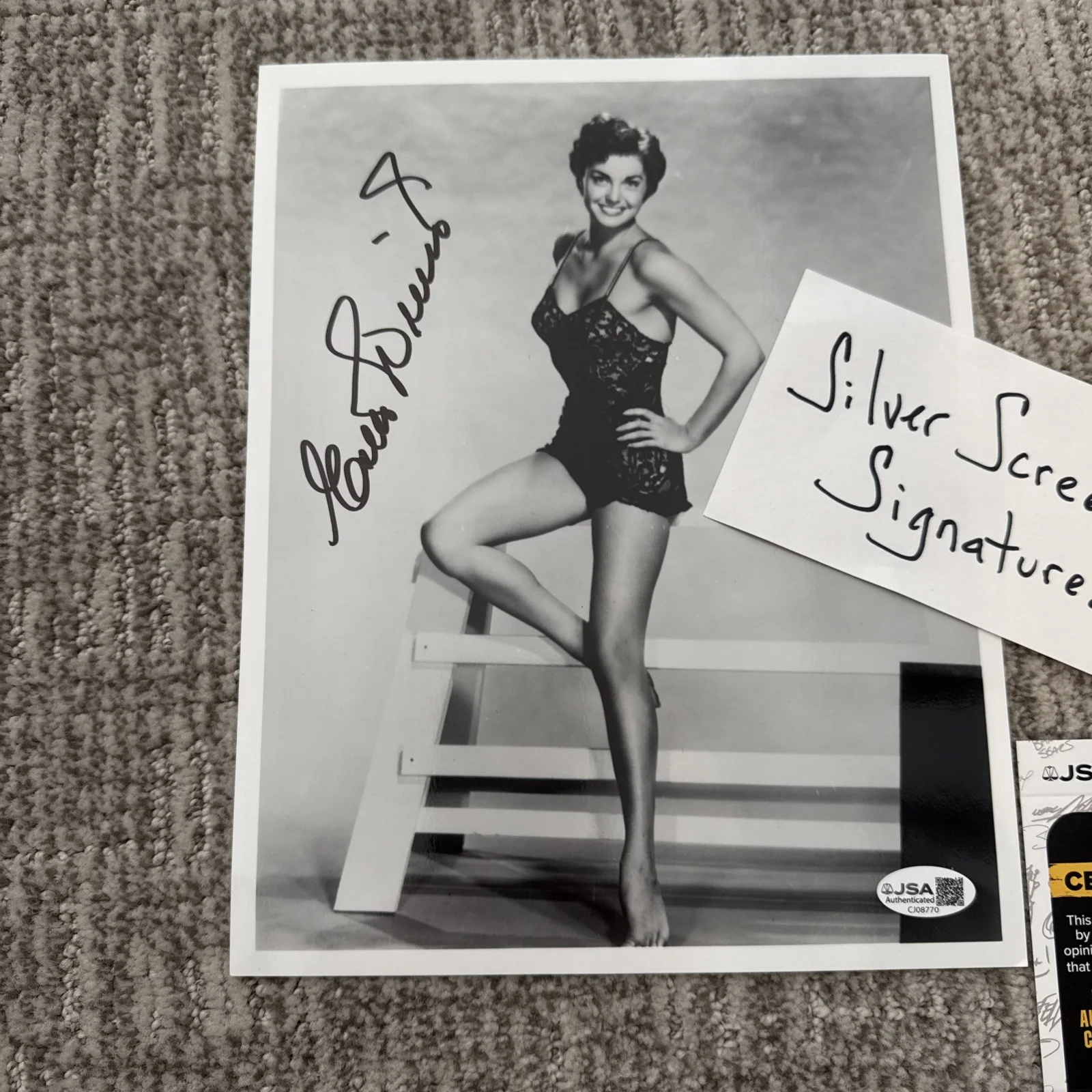 Olympic Swimmer Esther Williams 8x10 Hand Signed Photo Autograph JSA, изображение 3