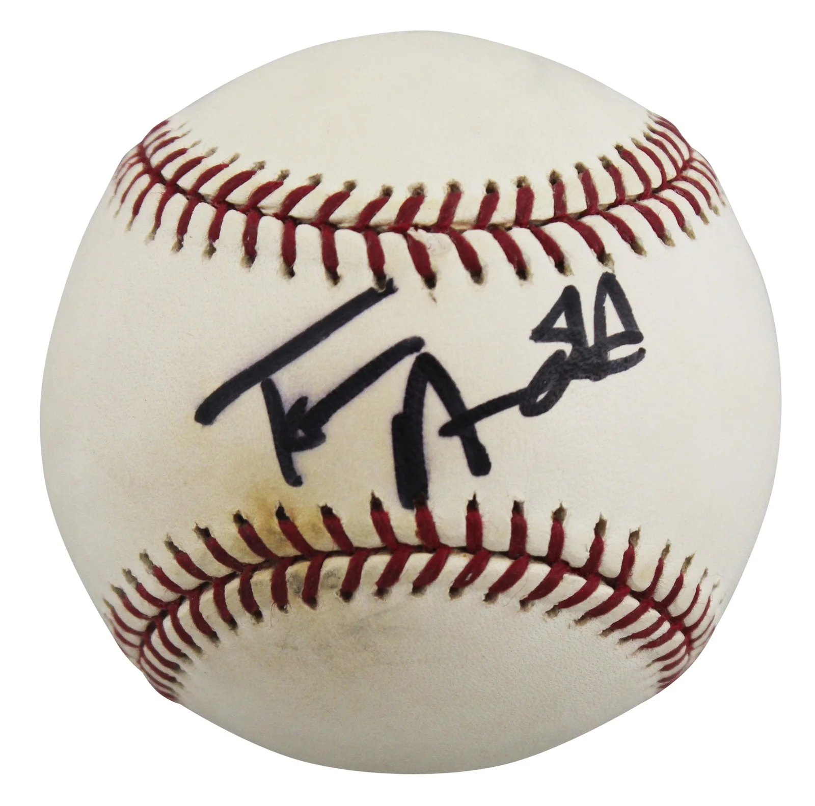 Tom Arnold — Tom Arnold Roseanne Authentic Signed Allen Selig OML Baseball BAS #BV70366, image 2