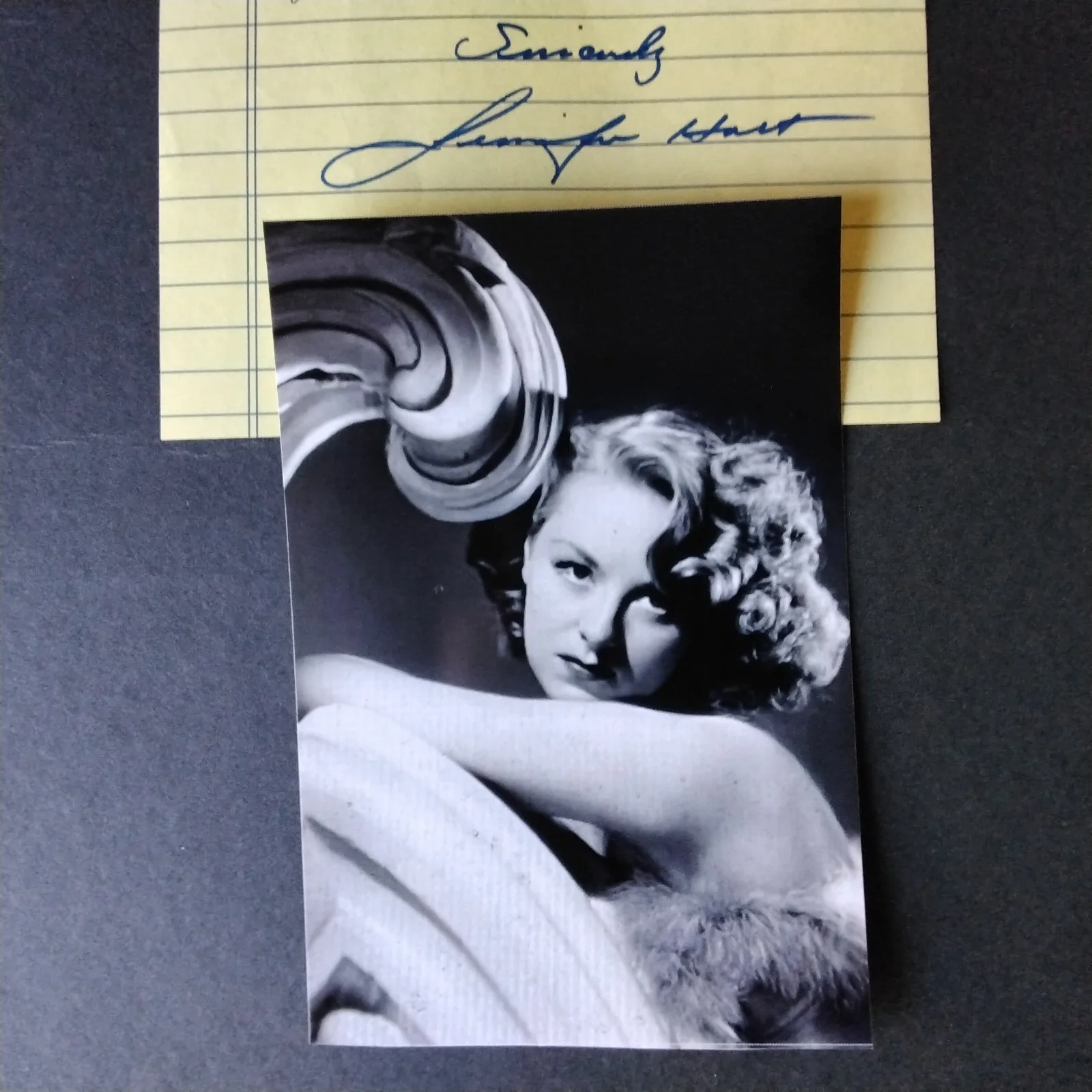 Jennifer Holt SIGNED Letter 40s B Movie TV Actress Fighting Vigilantes Westerns, изображение 2