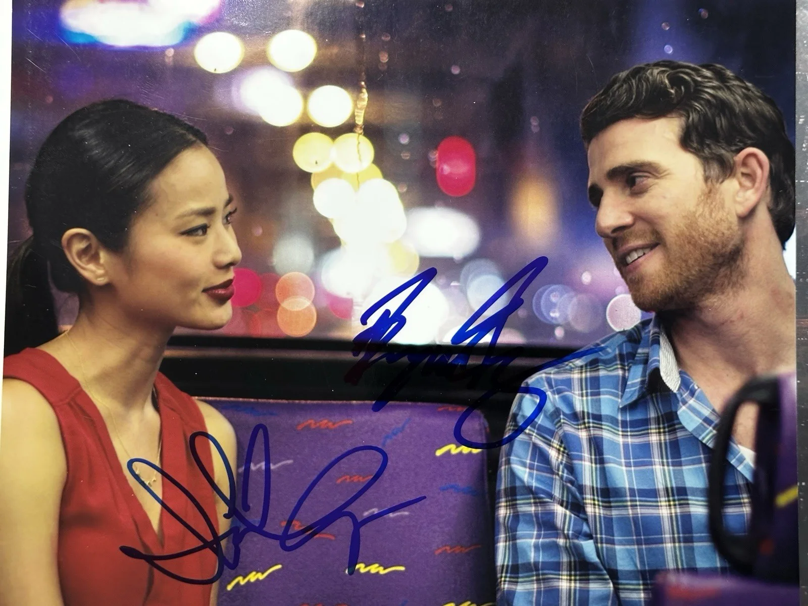Jamie Chung & Bryan Greenberg — Jamie Chung & Bryan Greenberg signed Always Tomorrow In Hong Kong 8x10 Photo.