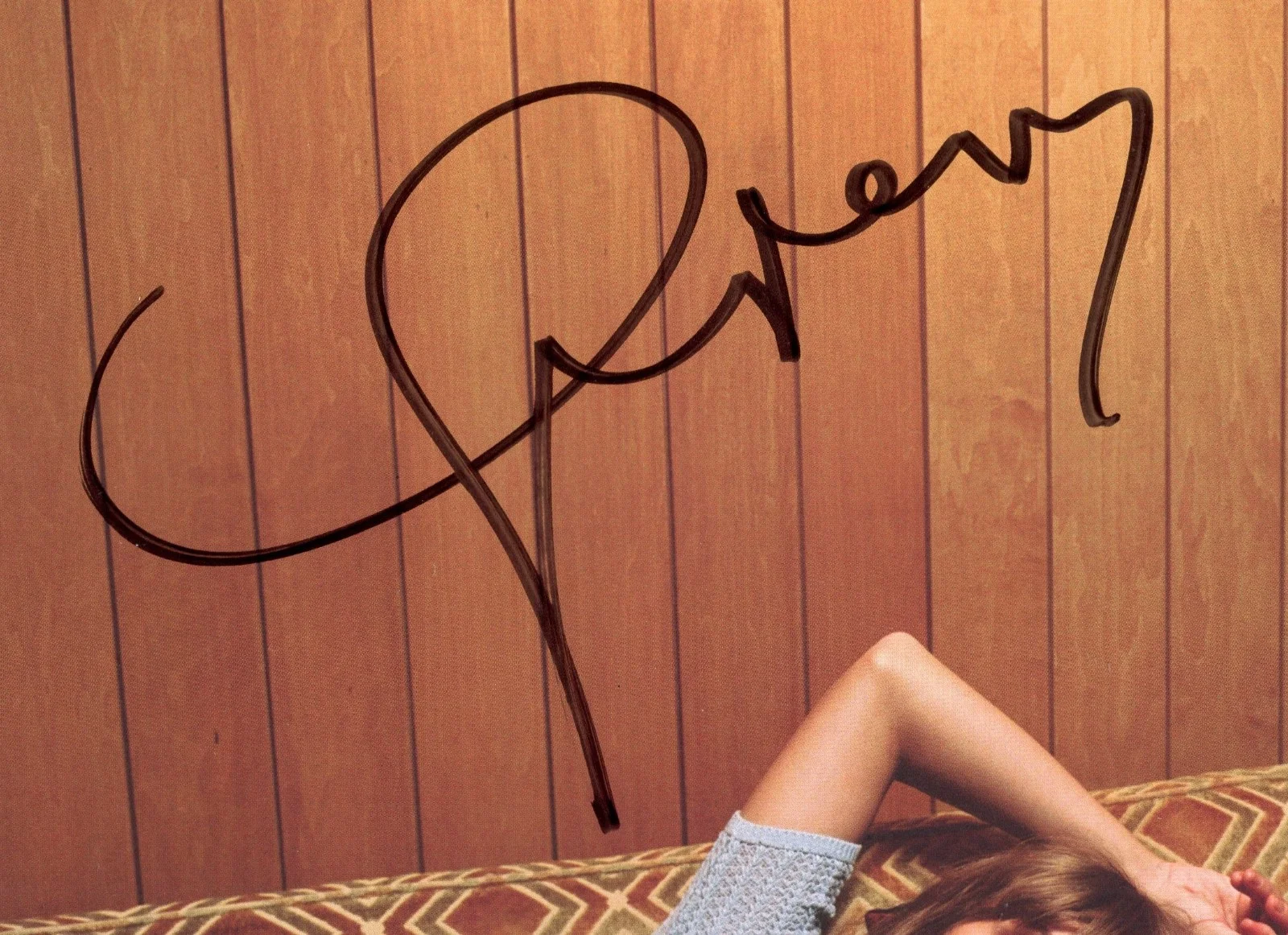 INCREDIBLE FULL AUTO! Taylor Swift MIDNIGHTS Signed Vinyl Photo Insert PSA COA!, изображение 2
