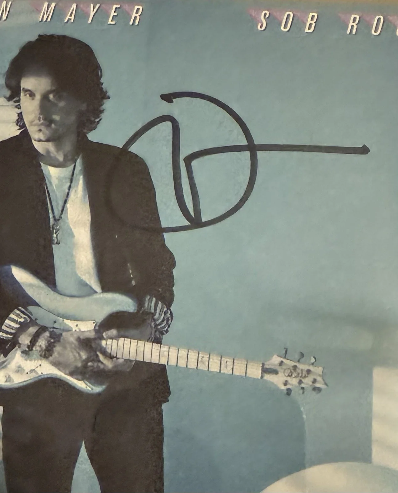JOHN MAYER SIGNED AUTOGRAPH “SOB ROCK” FRAMED, image 2