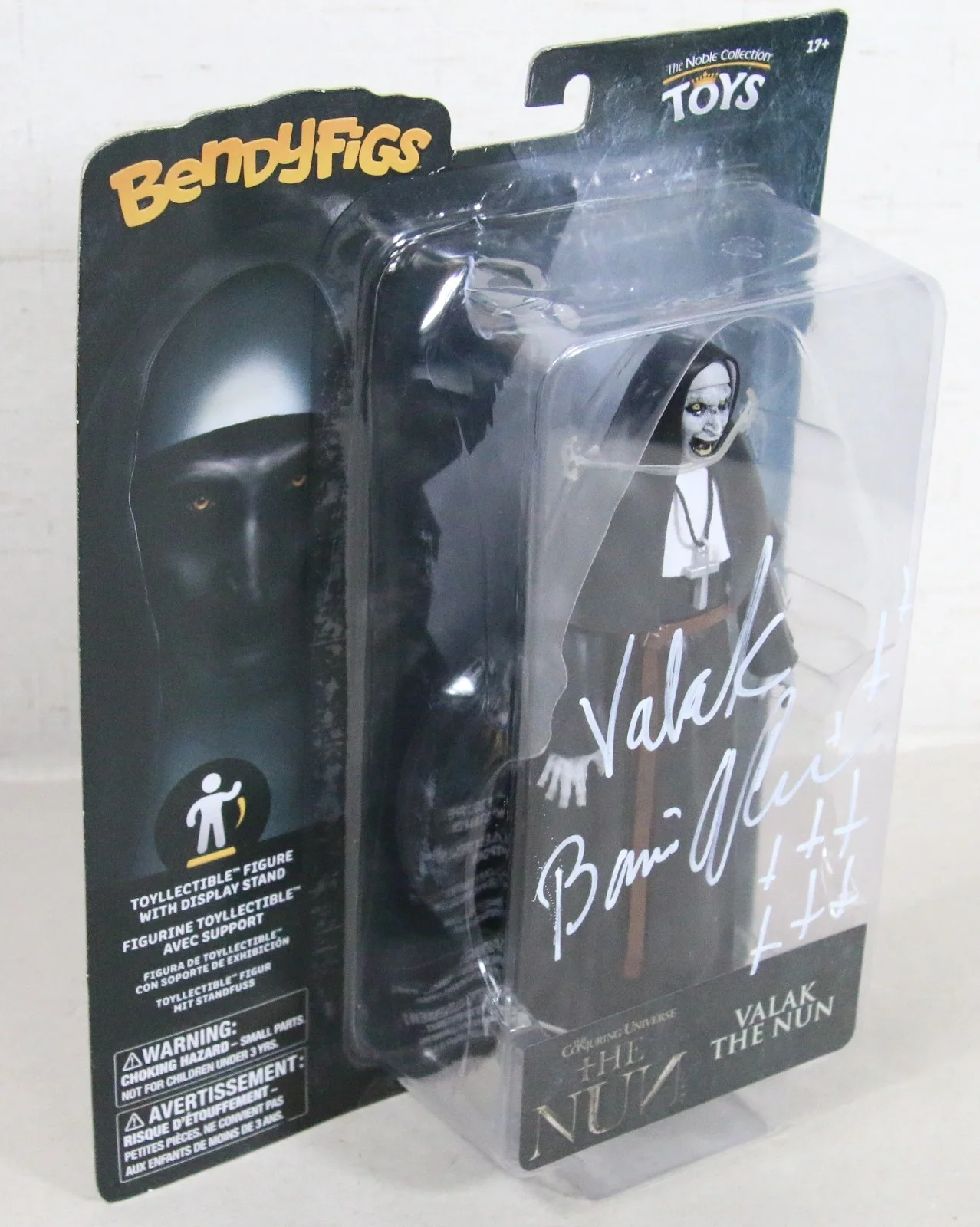 NEW Conjuring Valak The Nun BendyFigs Figure Bonnie Aarons Signed Autograph WOW, изображение 4