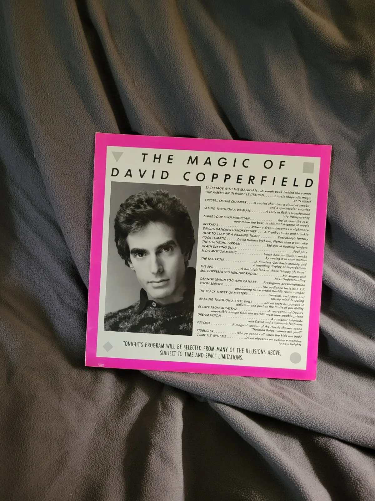 David Copperfield — David Copperfield Signed 1986 Tri-fold The Magic Of David Copperfield Program, image 2