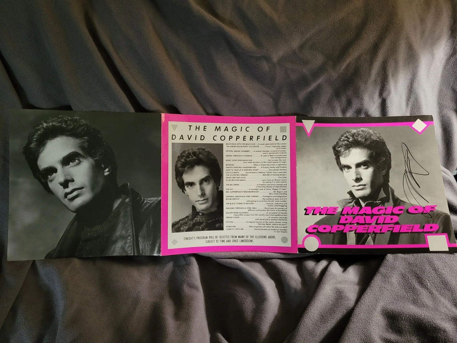 David Copperfield — David Copperfield Signed 1986 Tri-fold The Magic Of David Copperfield Program, image 3