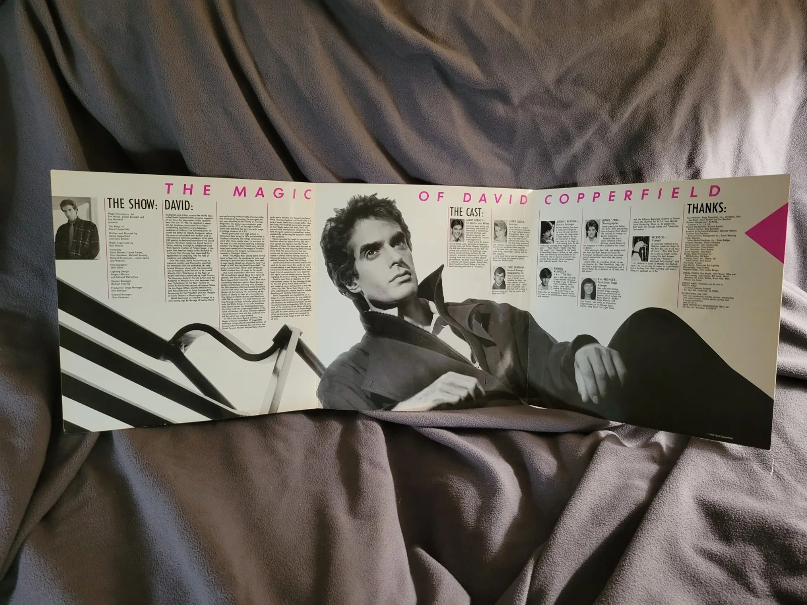 David Copperfield — David Copperfield Signed 1986 Tri-fold The Magic Of David Copperfield Program, image 4
